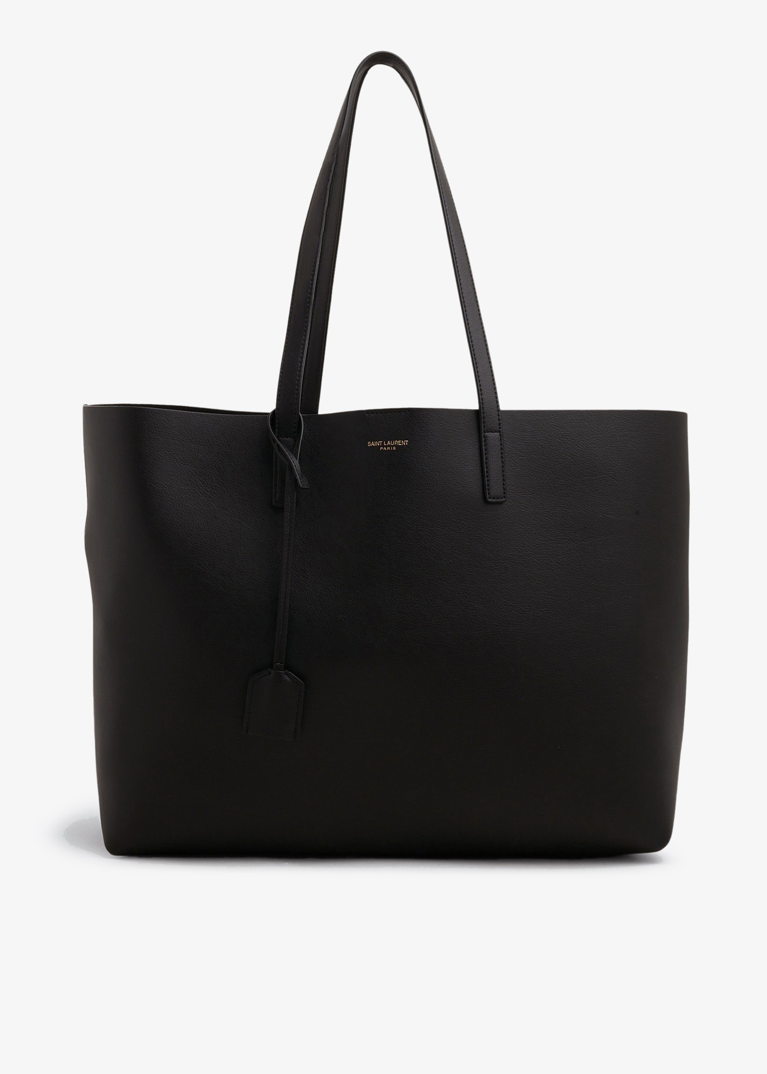 Saint Laurent Leather shopping tote bag for Women - Black in