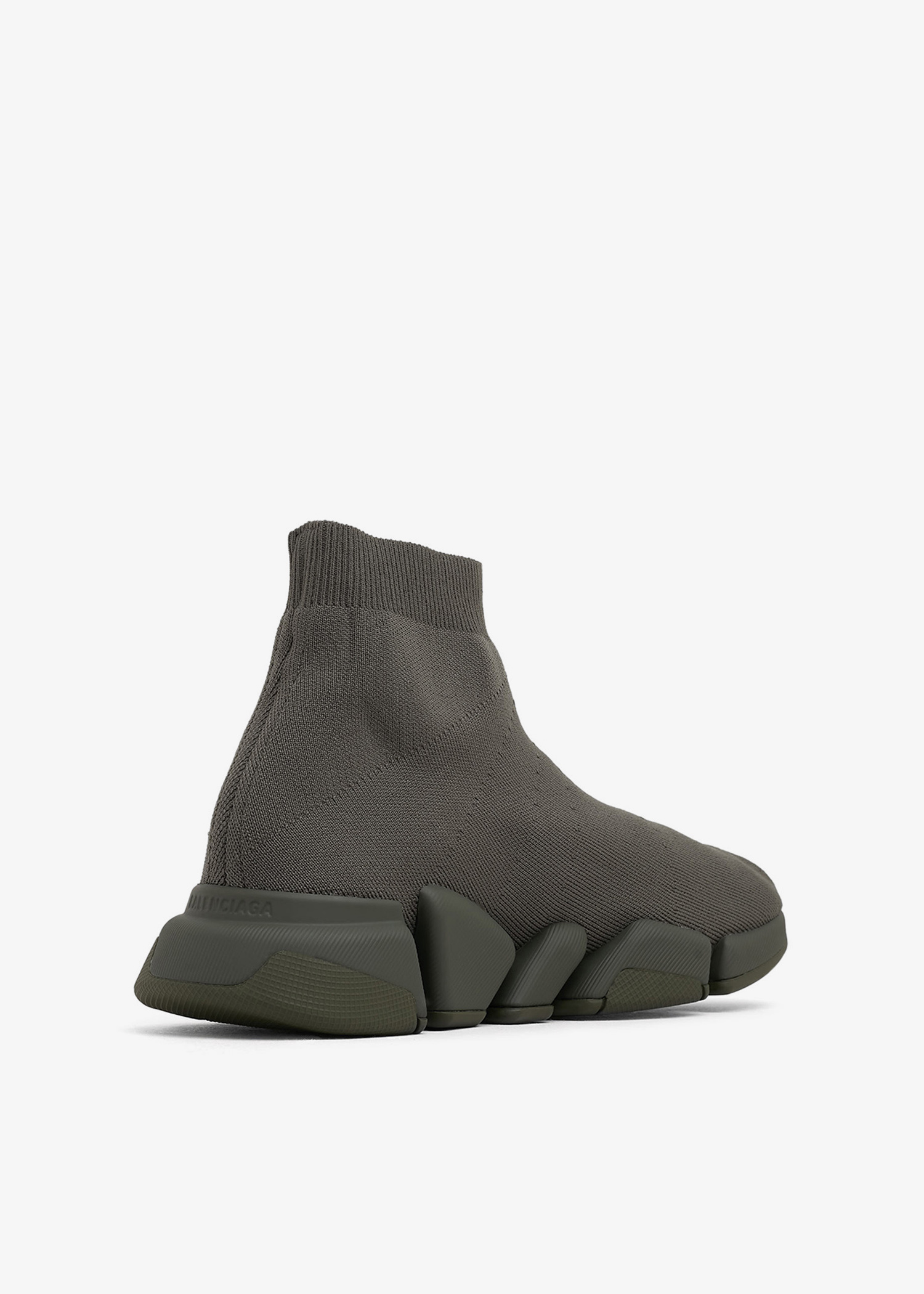 BALENCIAGA Speed 2.0 ストレッチニット ハイカットスニーカー ホワイト の ウィメンズ Speed 2.0 リサイクルニット スニーカー