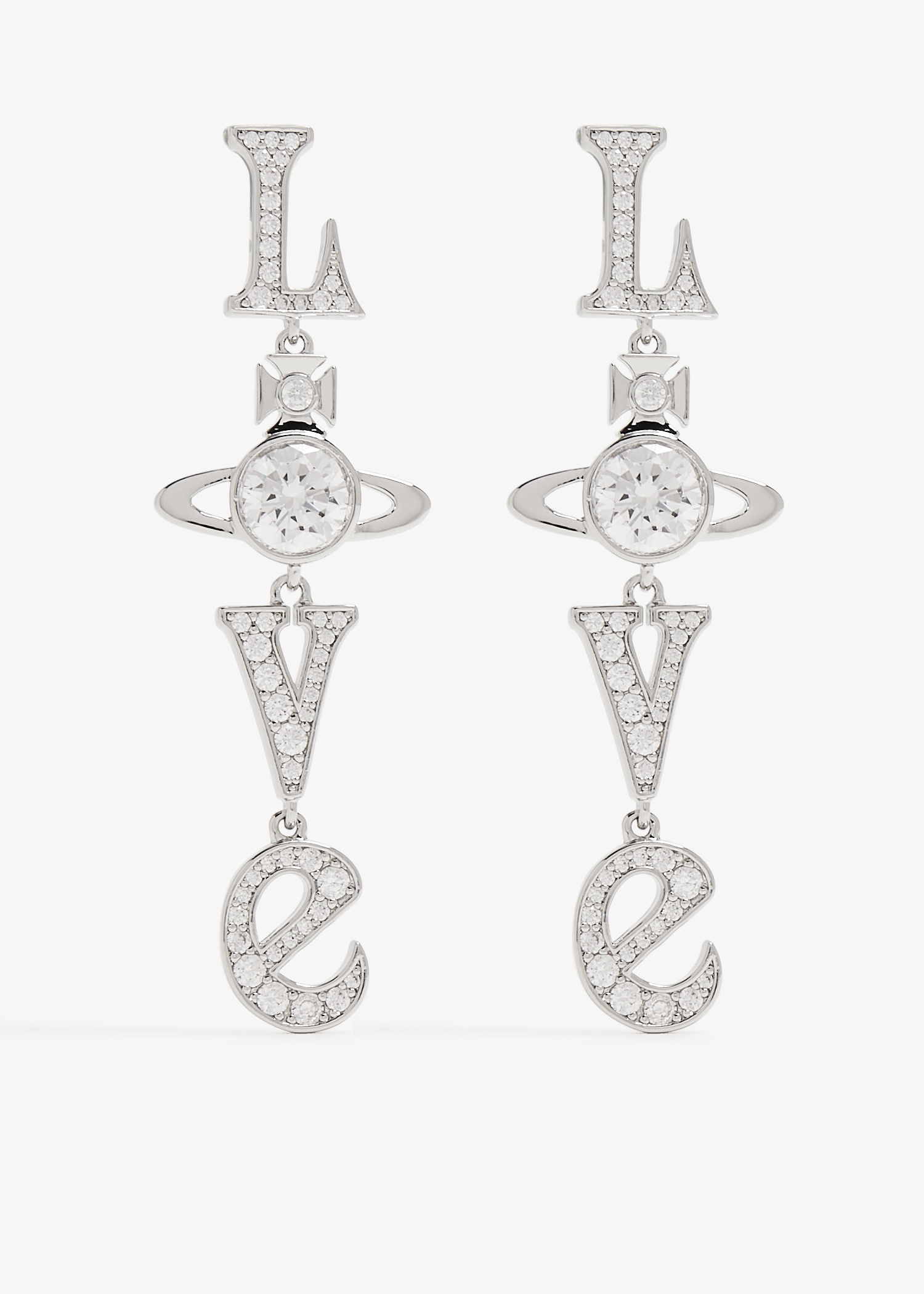 【HYERES LOR】22FW★ Remidi Ratan Wavey SV(Y) Earring Vivienne Westwood Roderica Long earrings for Women - Silver