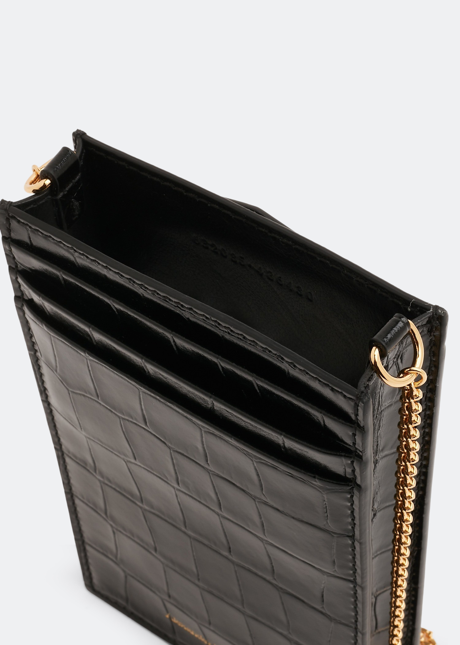 通販でクリスマス Alexander Mcqueen Chain phone case for Women - Black in UAE ウイスキー