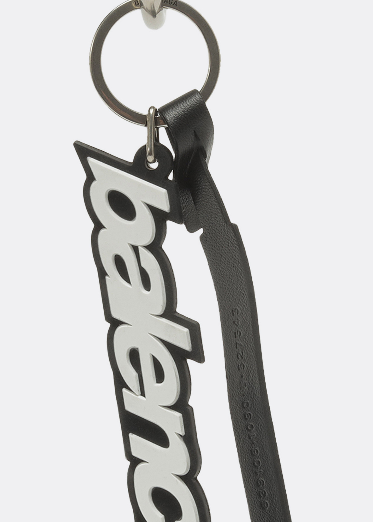Balenciaga Logo keyring for Men - Black in UAE | Level Shoes