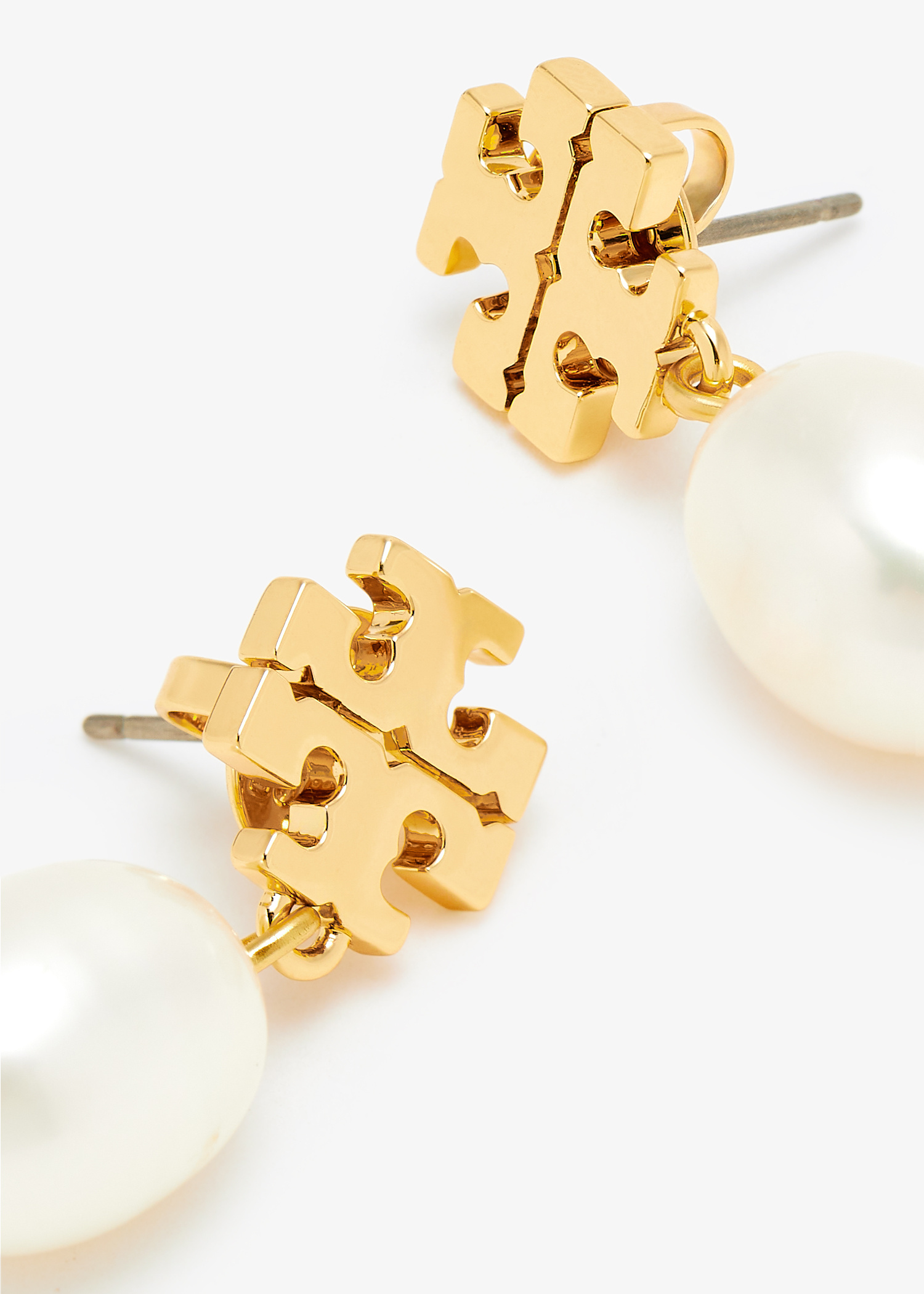 Tory Burch Kira pearl drop earrings for Women - Gold in KSA