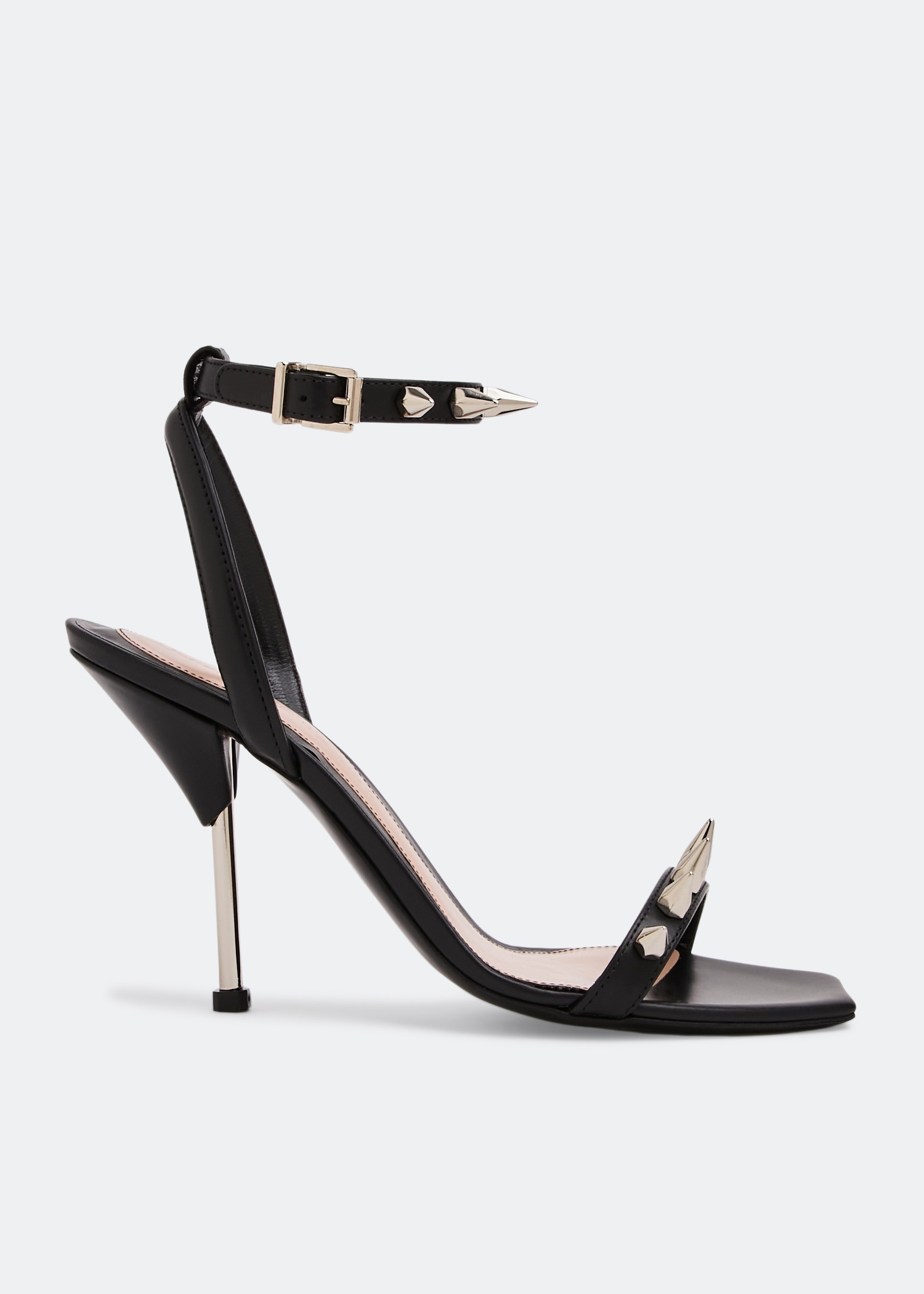 McQueen Punk stud sandals for Women - Black in UAE | Level Shoes