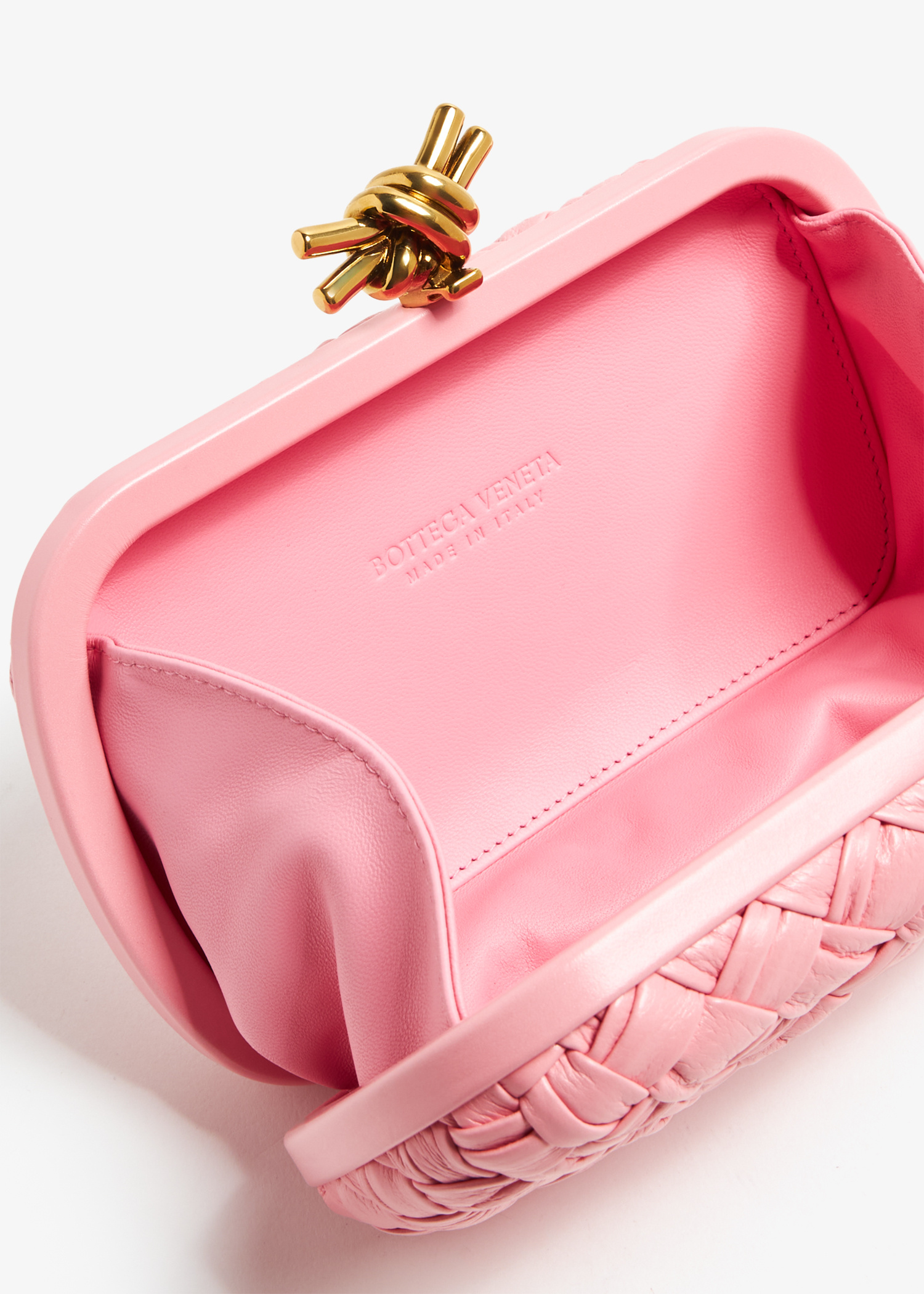 Bottega Veneta Knot clutch for Women - Pink in Qatar | Level