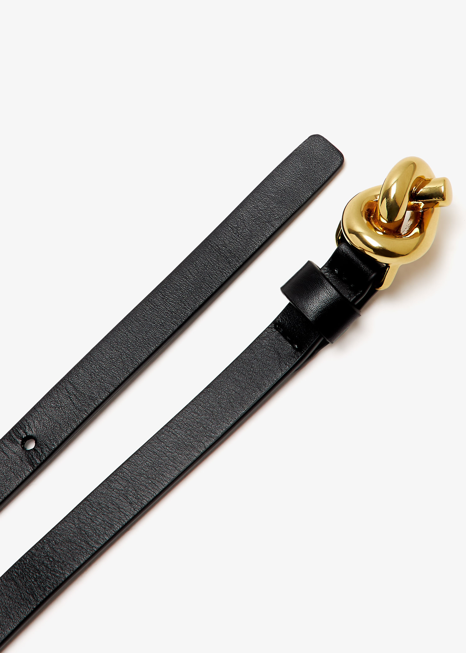 BOTTEGA VENETA / ノットベルト 75 ブラック レザー Chain ファッション BOTTEGA VENETA / ノットベルト 75 ブラック