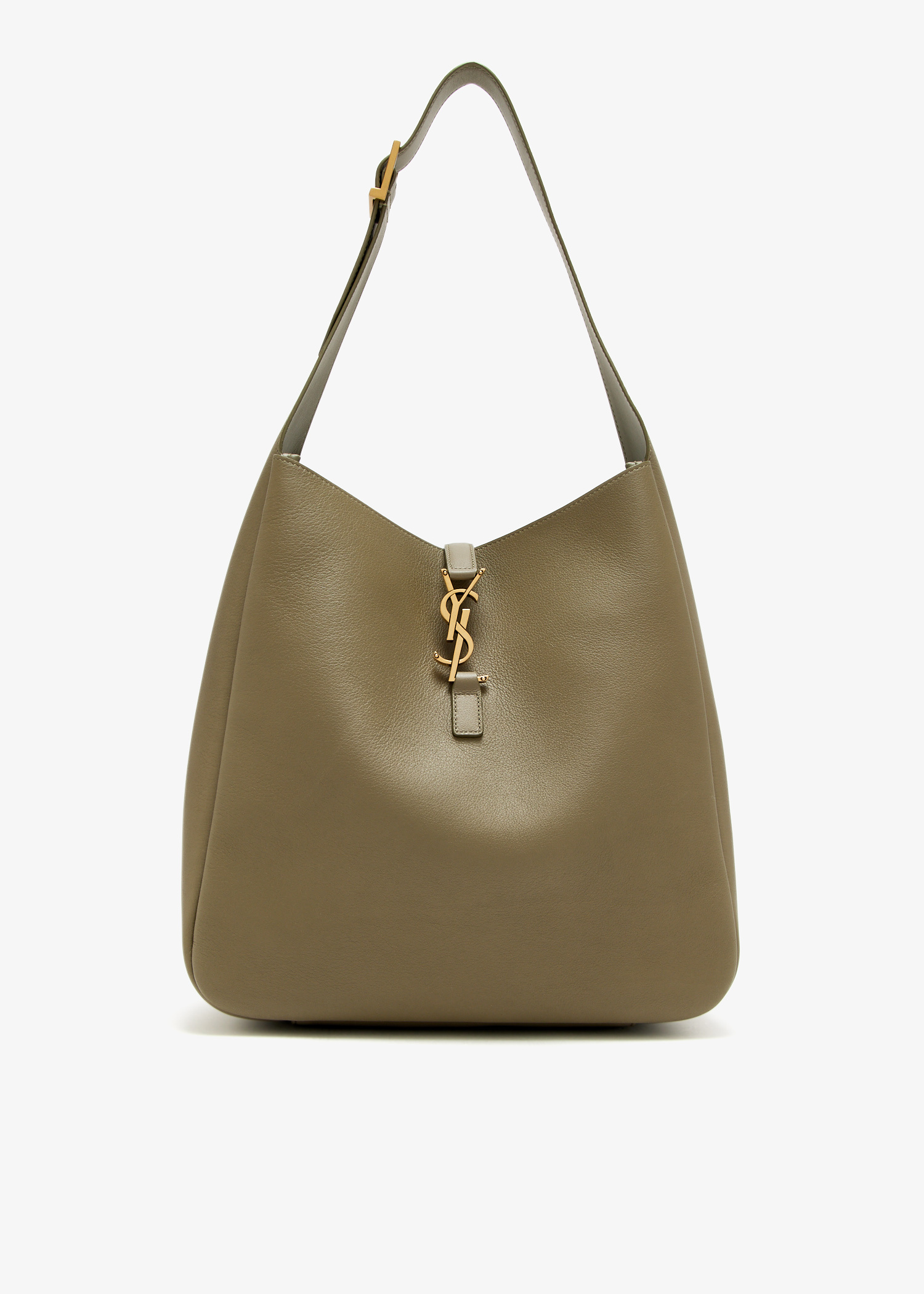 Saint Laurent Le 5 À 7 large supple bag for Women - Khaki in