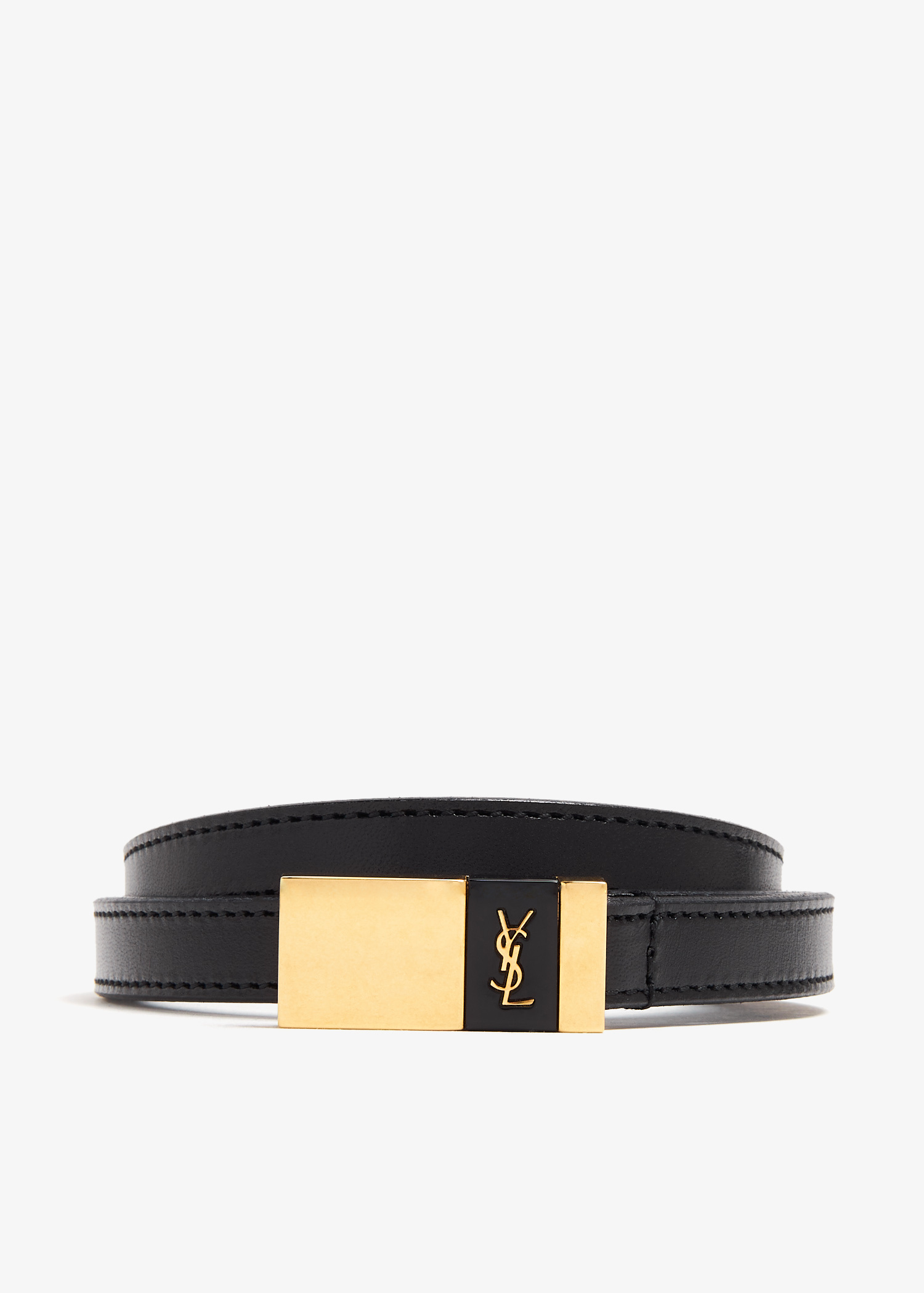 Saint Laurent Monogram YSL belt for Women - Black in UAE