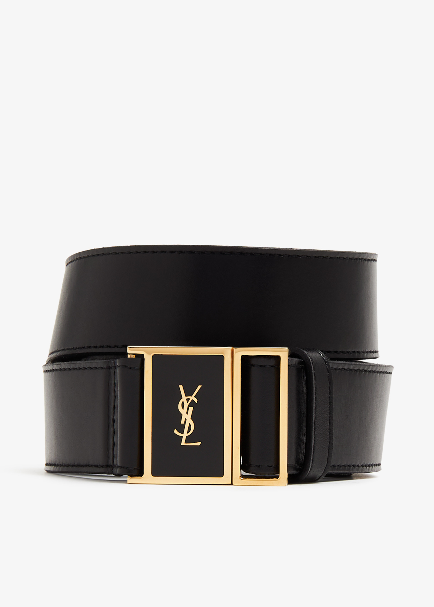 Saint Laurent Monogram YSL belt for Women - Black in UAE