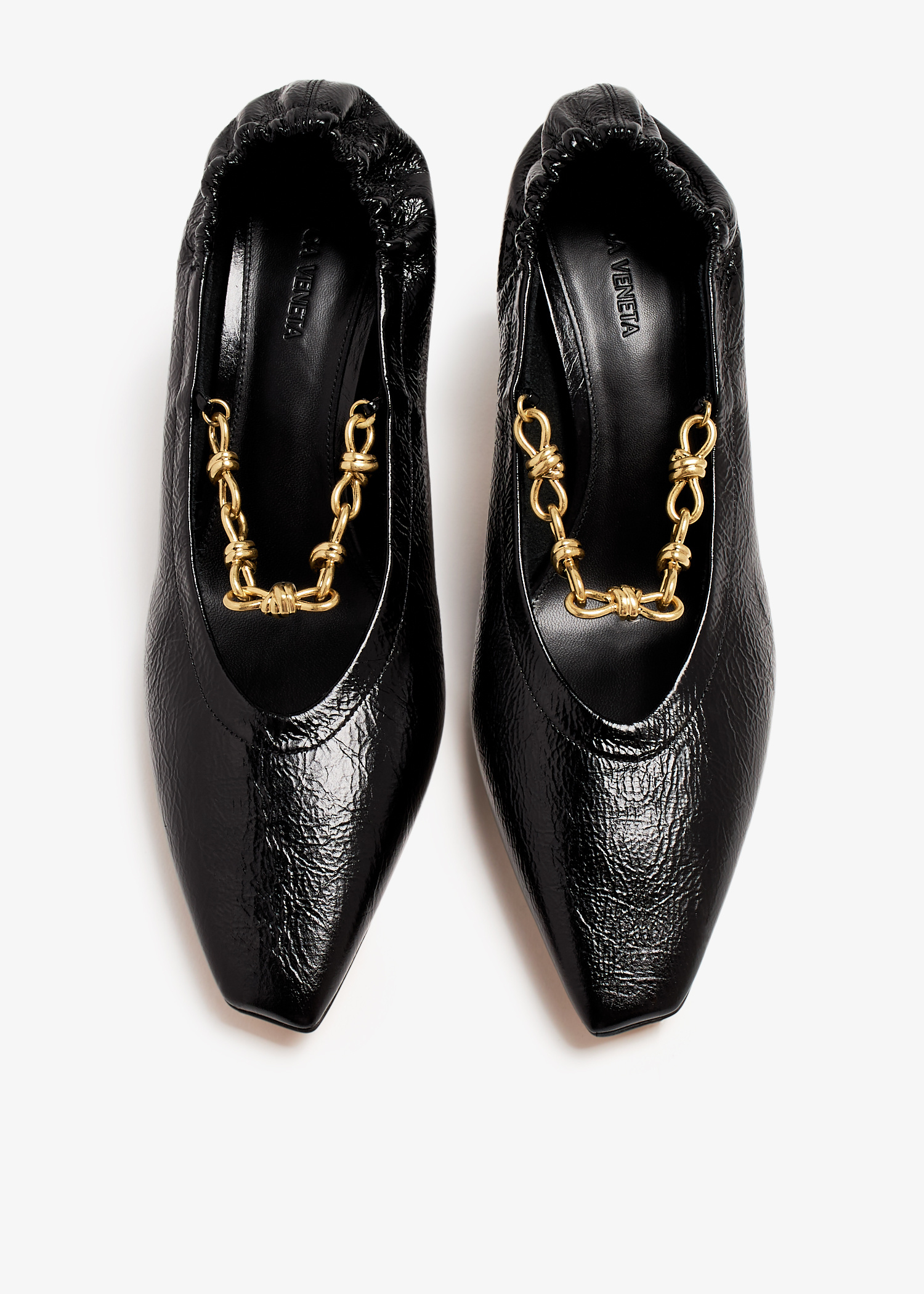 Bottega Veneta Sharp Chain pumps for Women - Black in Qatar