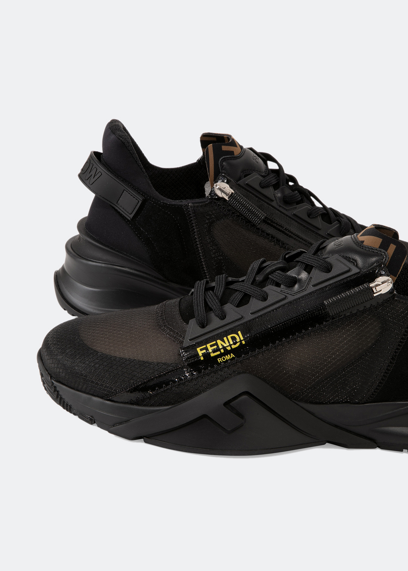 FENDI Flow sneakers for Men - Black in Kuwait | Level Shoes