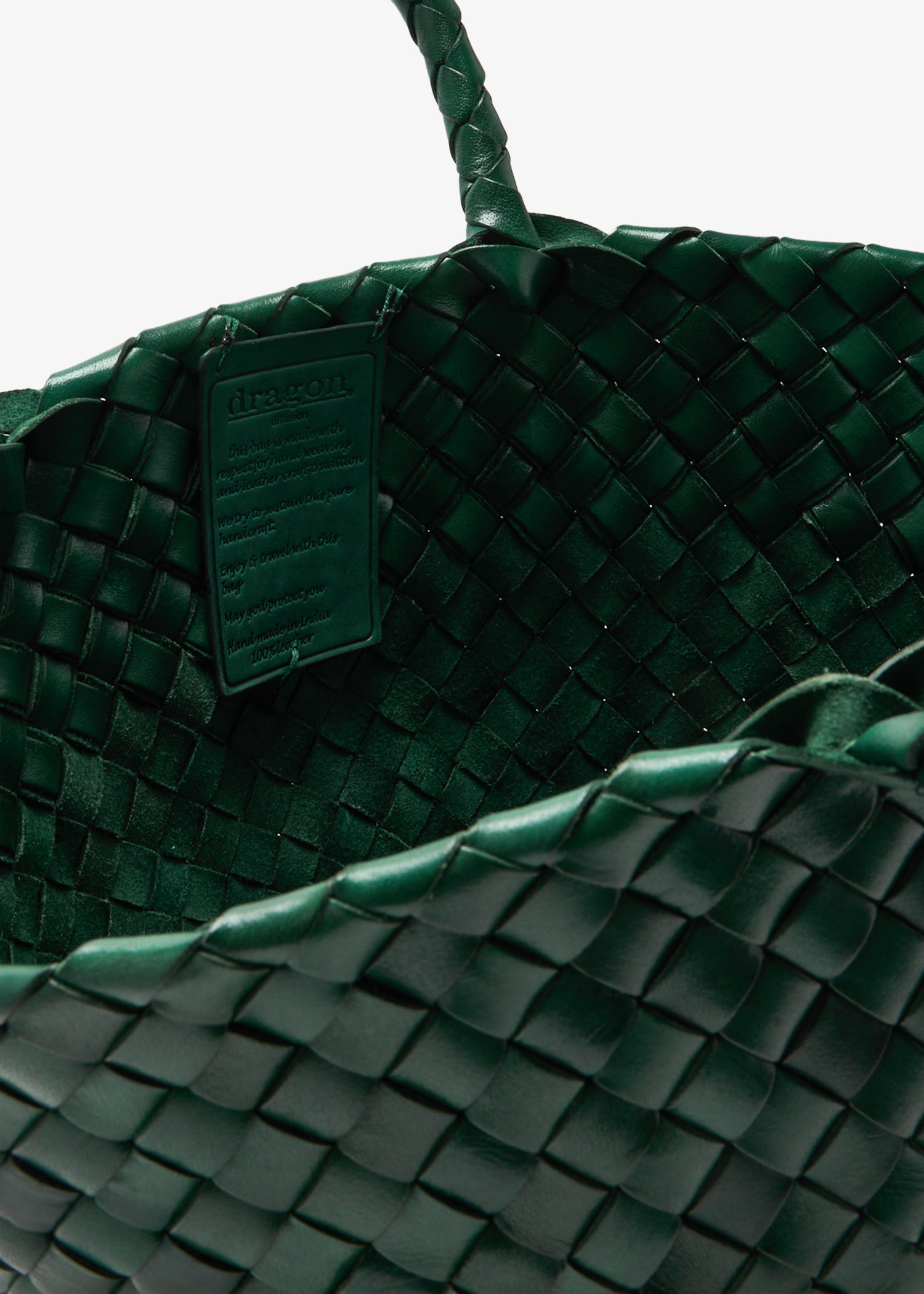 Dragon Diffusion Egola basket bag for Women - Green in UAE