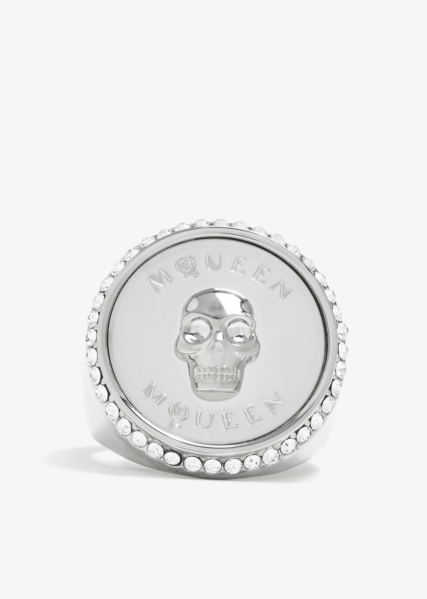 McQueen Sovereign Skull ring for Men - Silver in UAE | Level