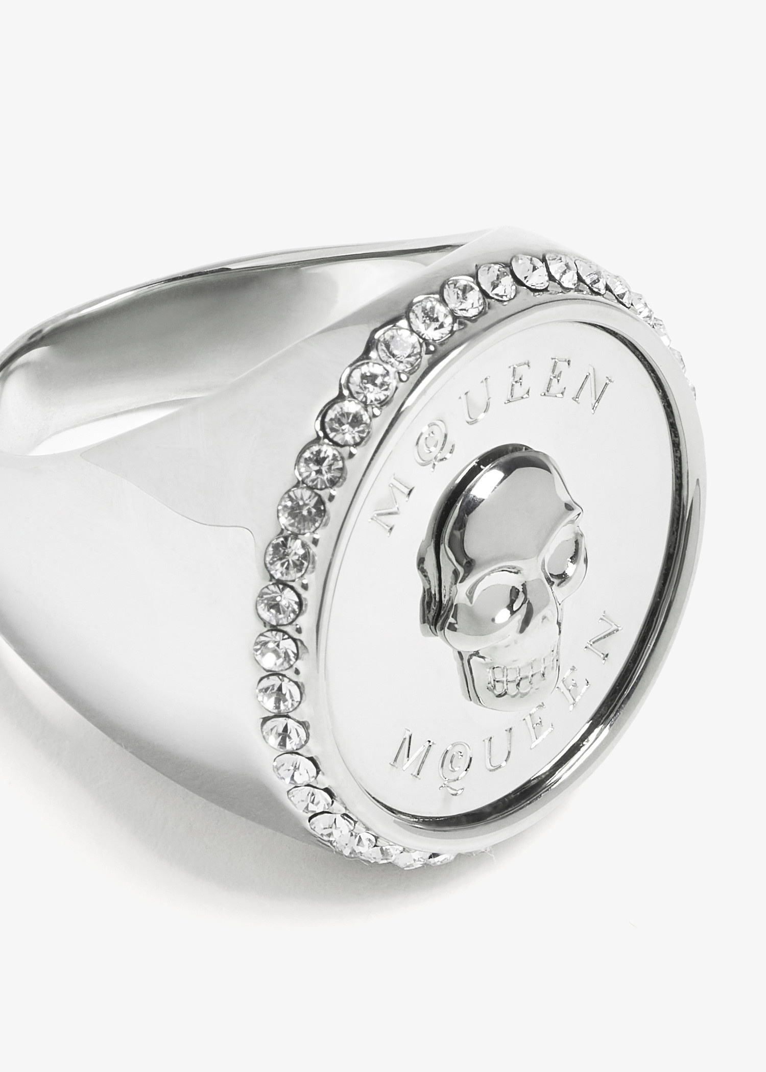 McQueen Sovereign Skull ring for Men - Silver in UAE | Level