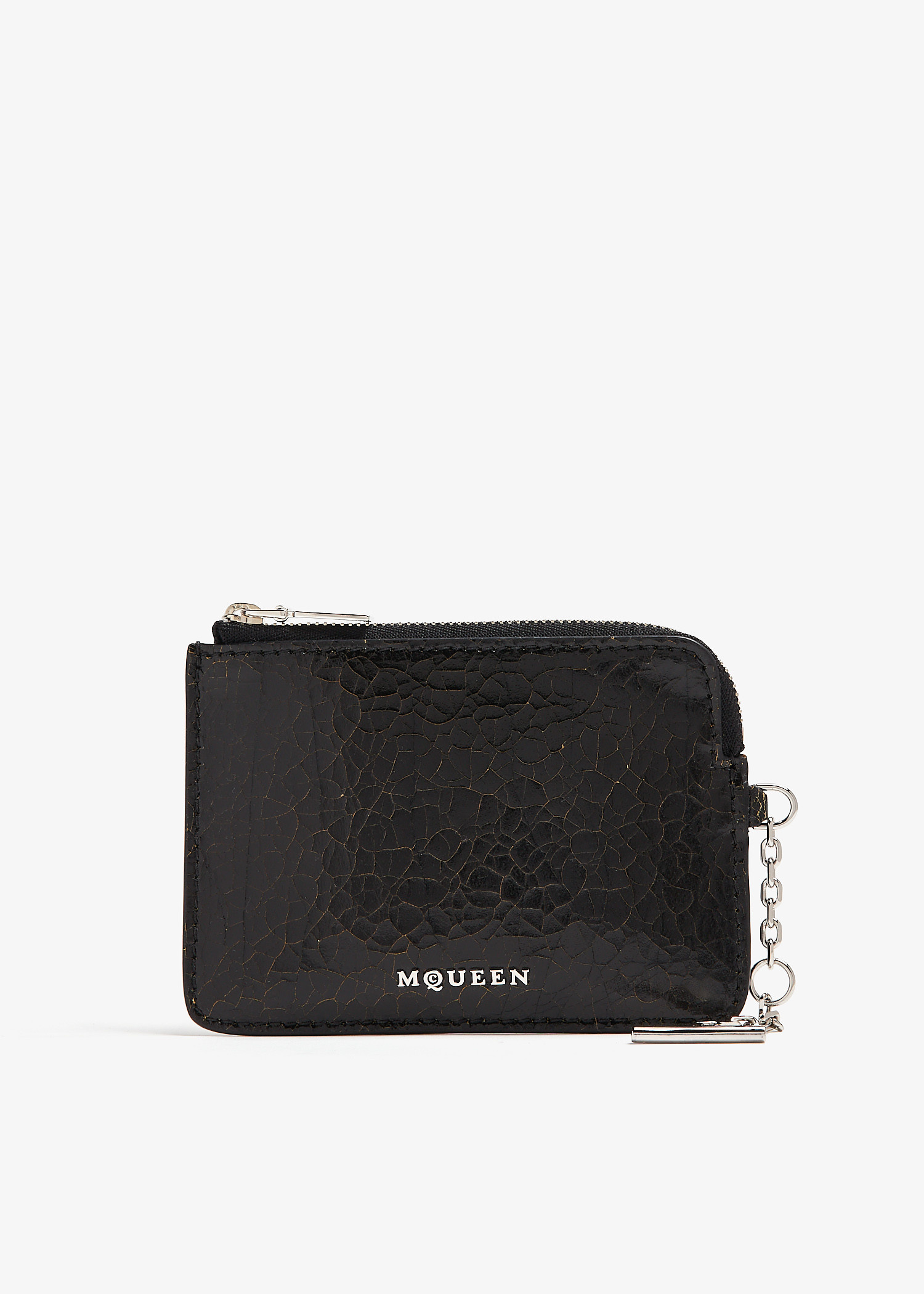 McQueen Sling zip coin pouch for Men - Black in UAE | Level