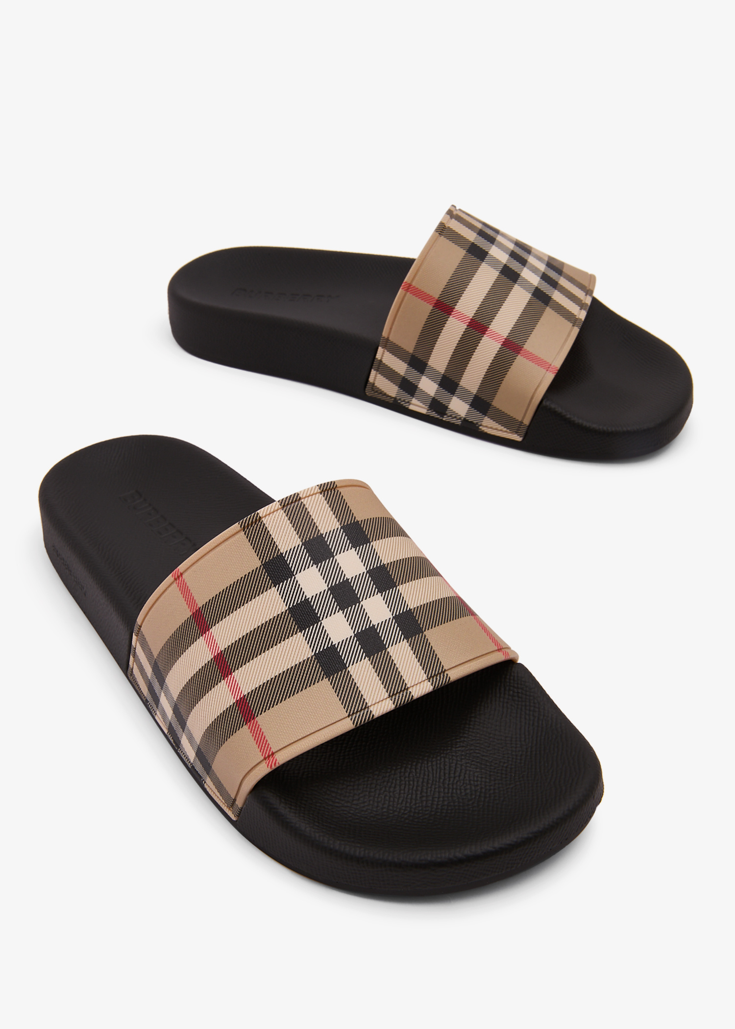 全国送料無料ギフト slides Furley Burberry for Shoes Level | UAE in Beige - Women 靴