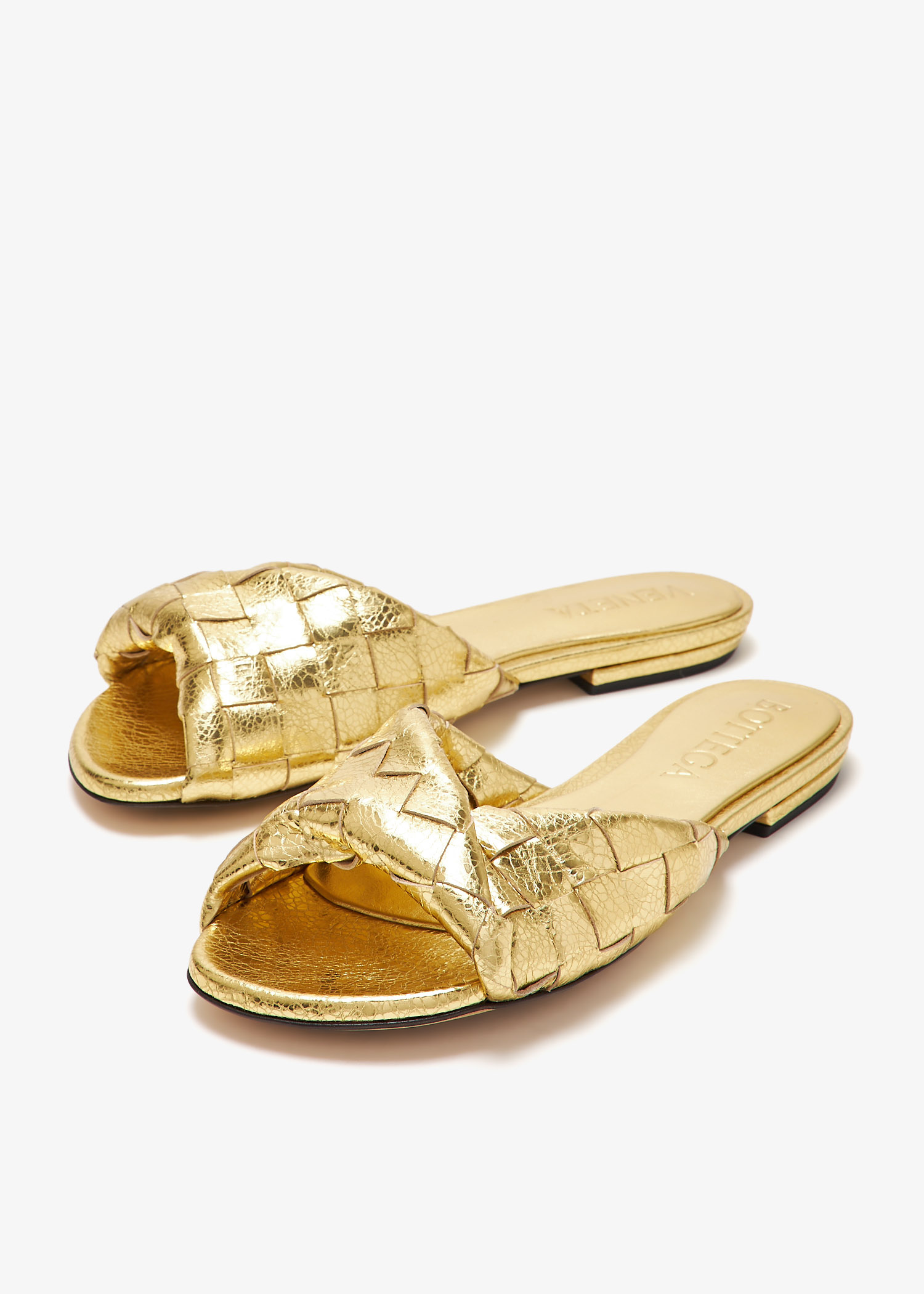 Bottega Veneta® Women's Leaf Sandal in Black. Shop online now.