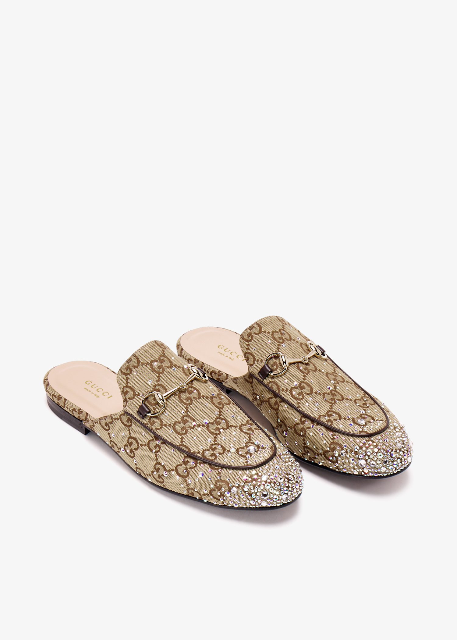 超人気新品 Princetown Gucci slippers Level | Qatar in Beige - Women for リール