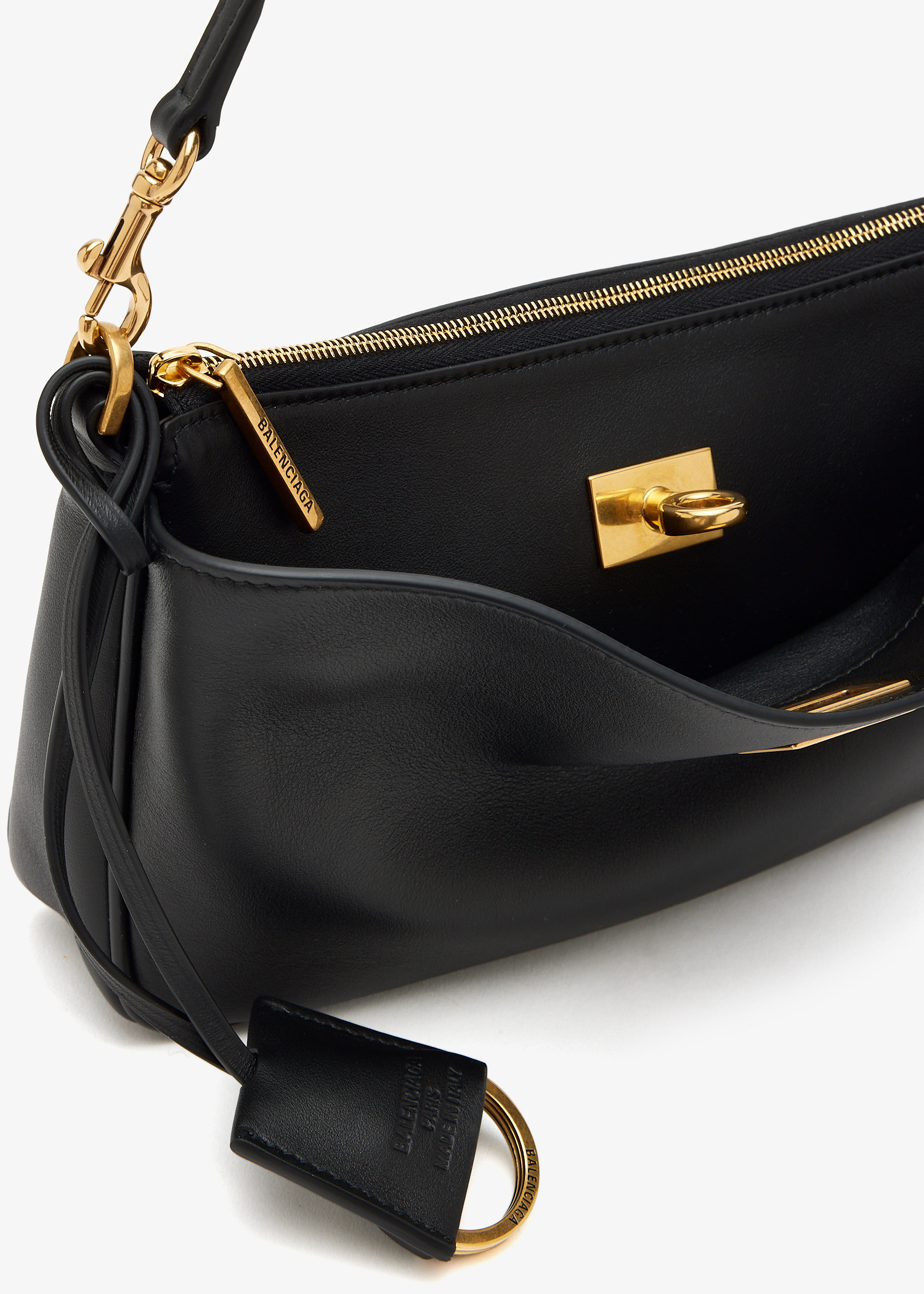 【送料&関税込】Balenciaga Rodeo Sling Pochette Handbag Balenciaga Rodeo Sling Pochette Smooth Leather Shoulder Bag