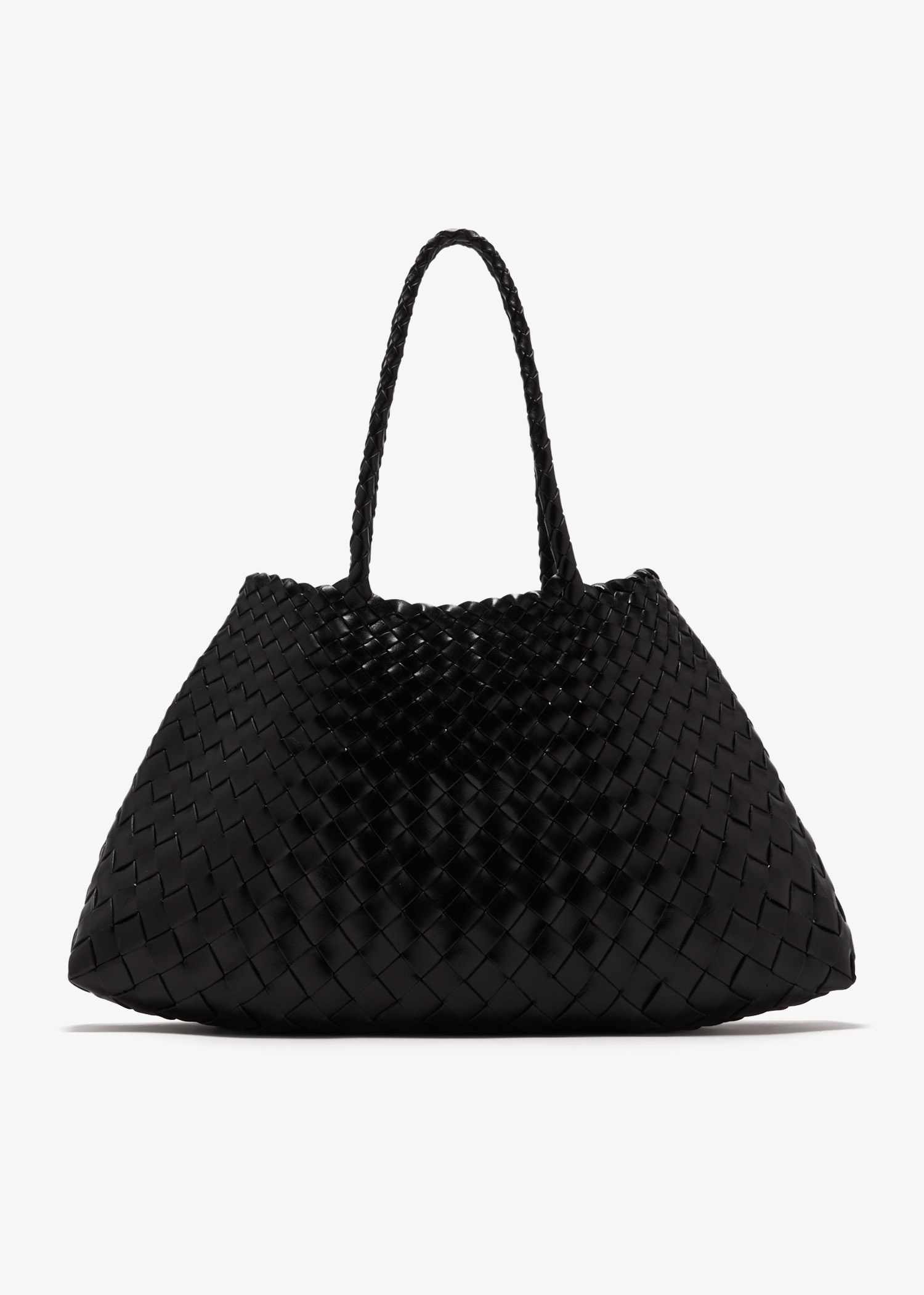 Dragon Diffusion - Crossover Dark Brown Woven Leather Bag