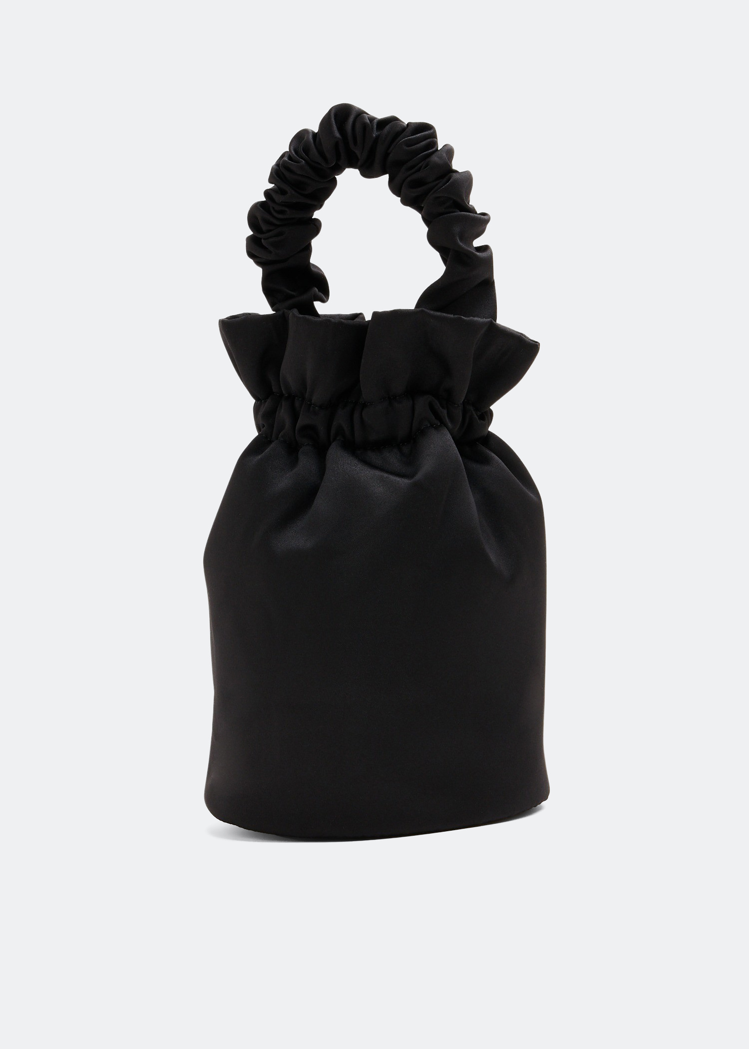 GANNI Occasion Ruched Top Handle Bag