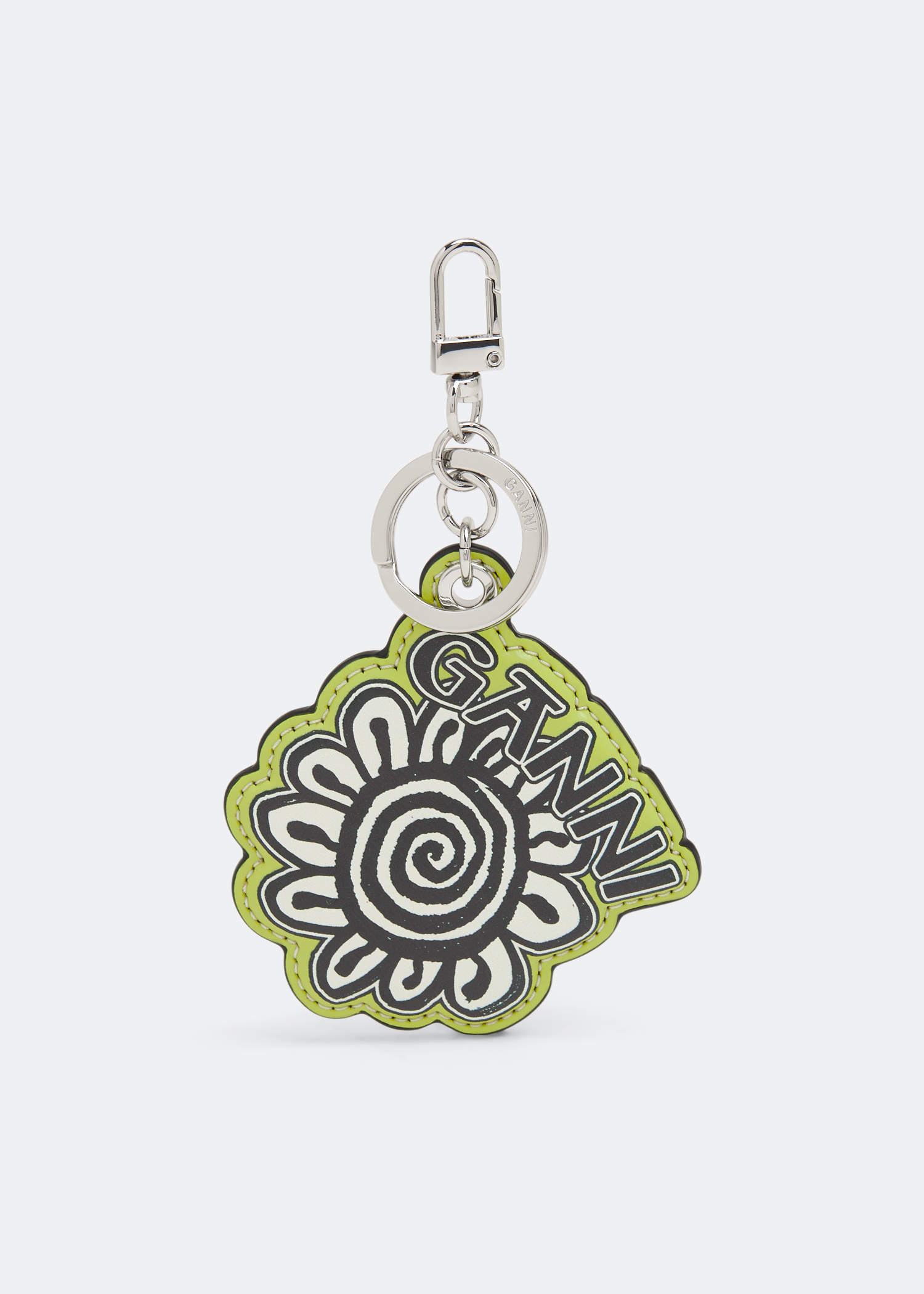 キーホルダー・キーリング Ganni Unisex Flower Keyring A5001-747 Ganni Flower keychain for Women - Green in Bahrain | Level Shoes
