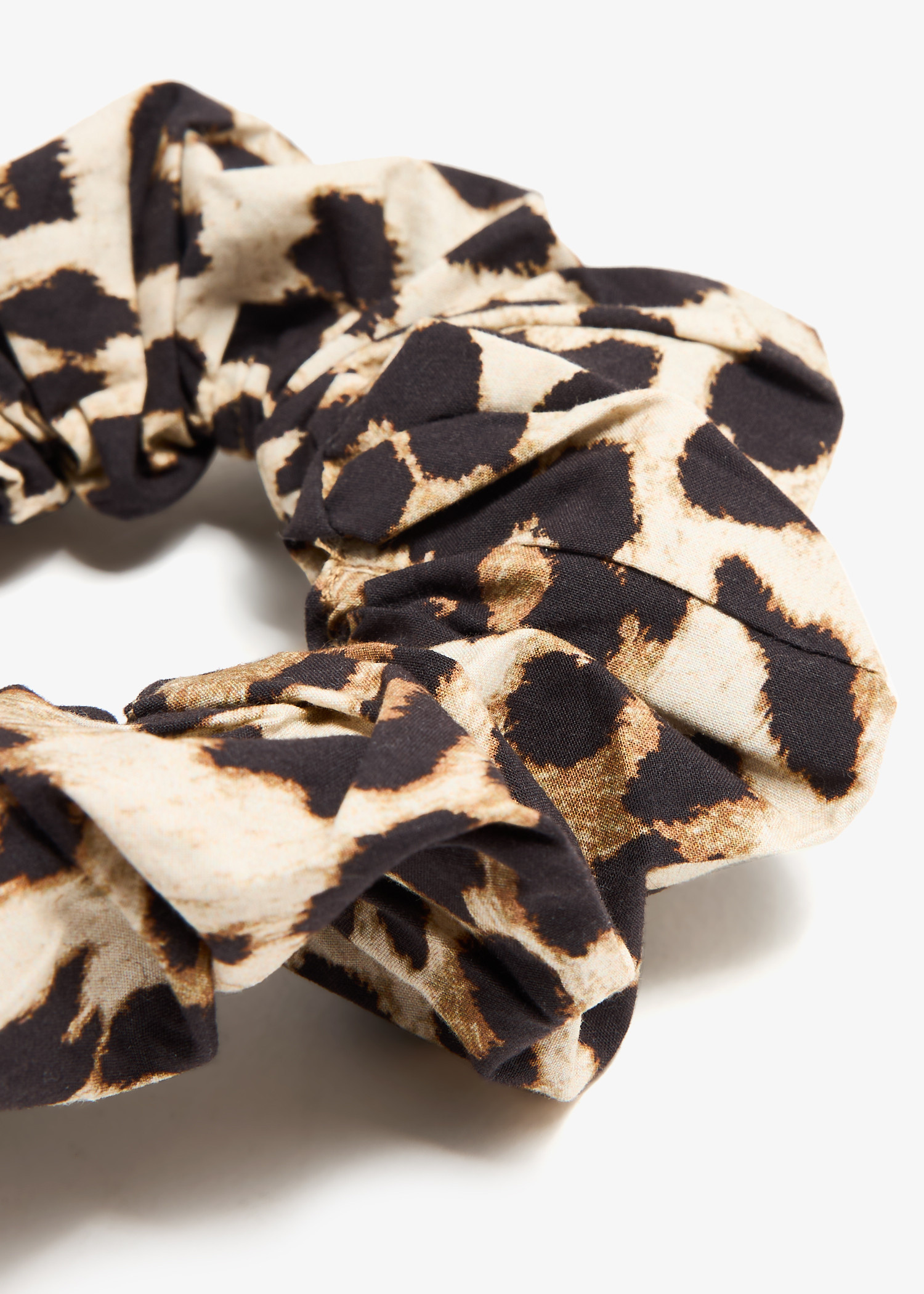 Leopard Leopard Cotton Scrunchie | GANNI US