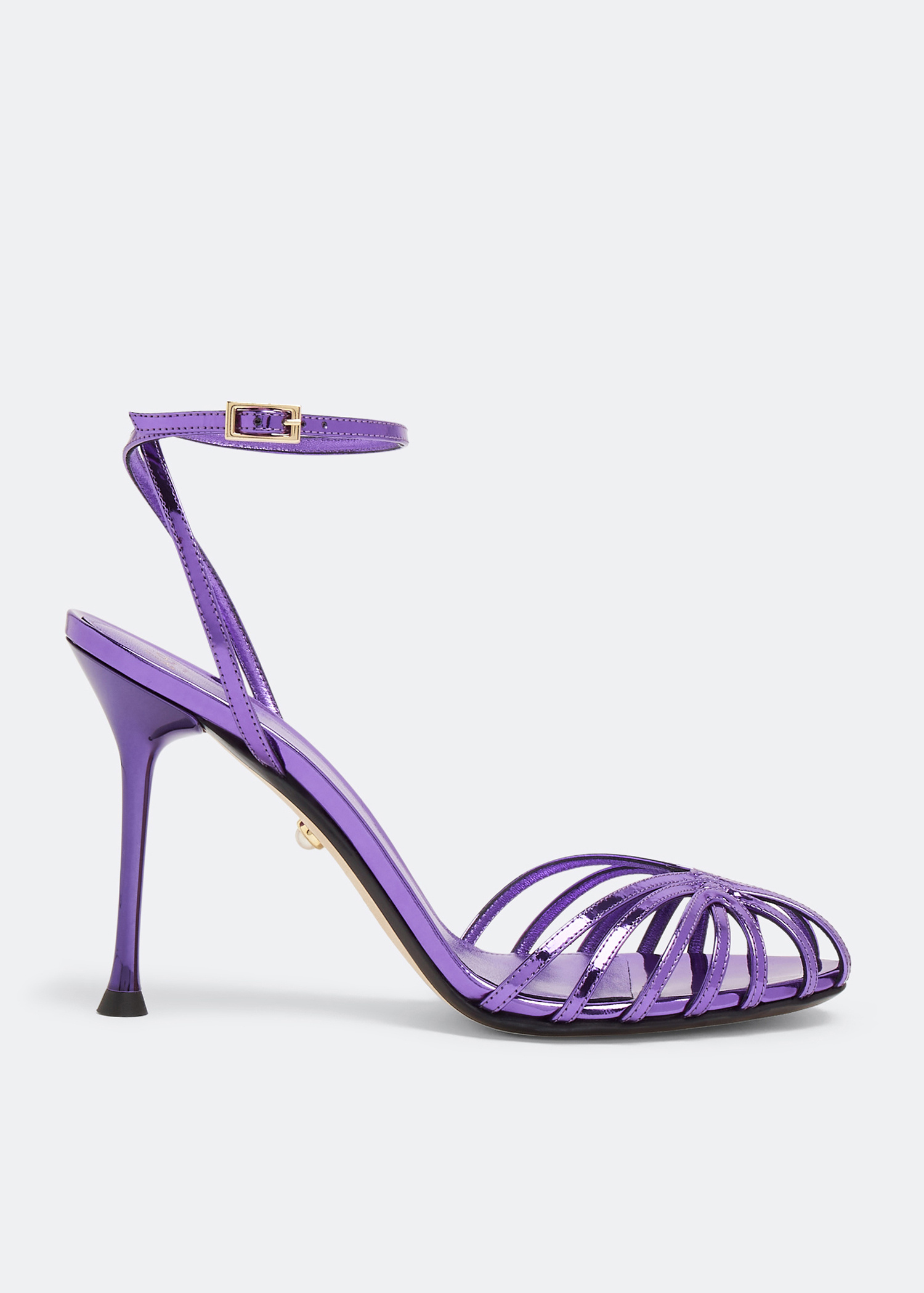 VIP【関税送料無料】希少 Alevi' Milano Ally sandal Nude Patent Leather Cage Sandals – Alevì Milano