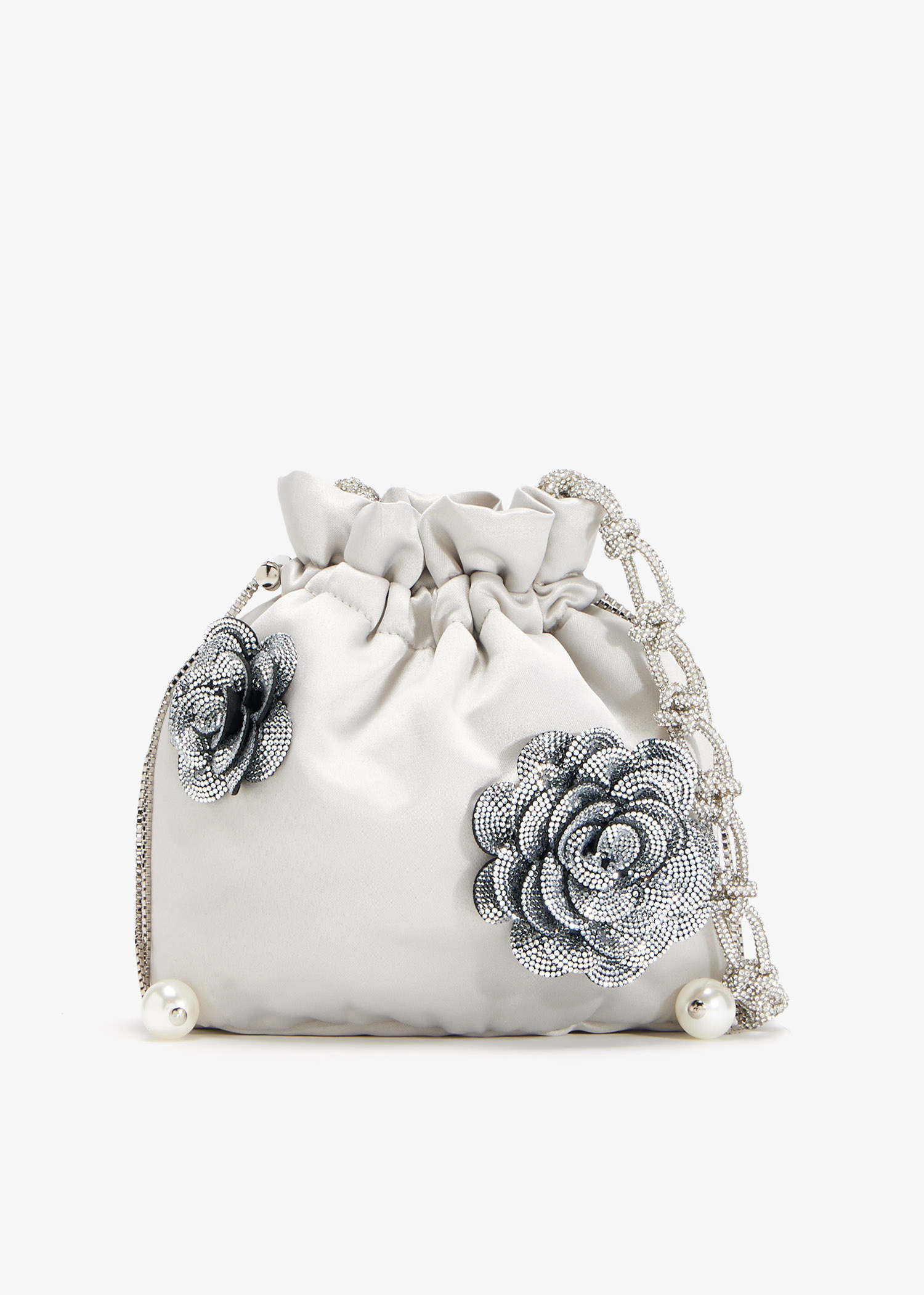 ROSANTICA | Selene Berillo Beaded Flower Crossbody Bag