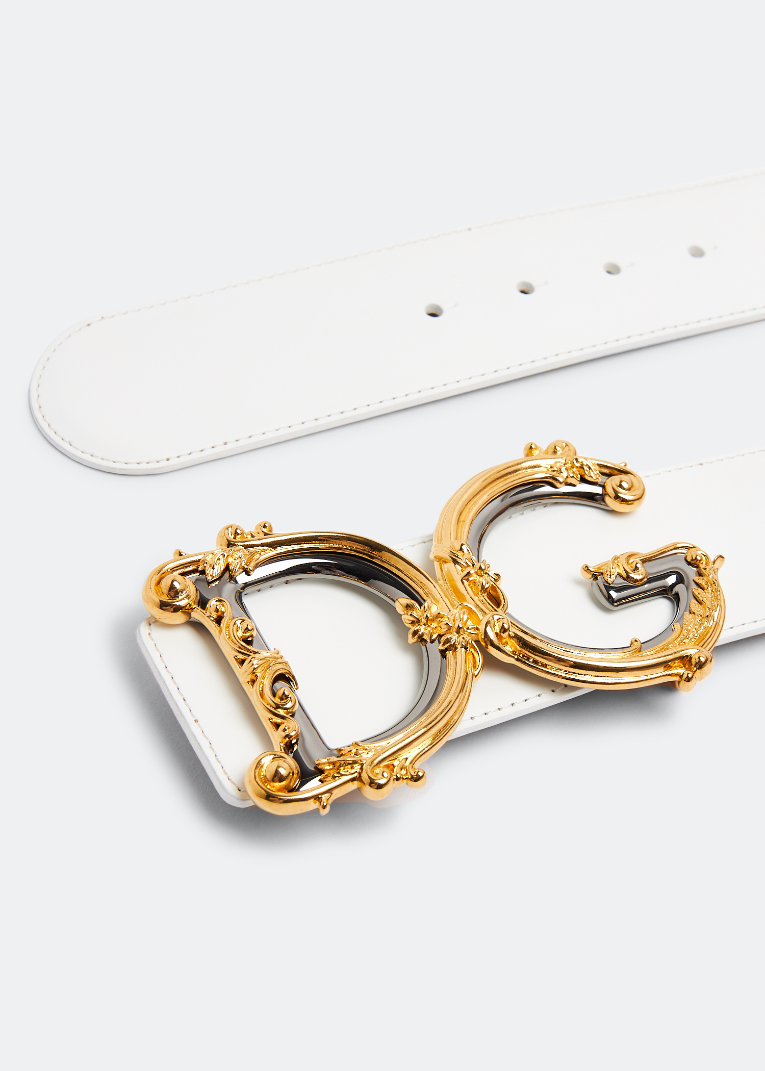 Dolce&Gabbana DG multi-logo belt for Women - Gold in UAE