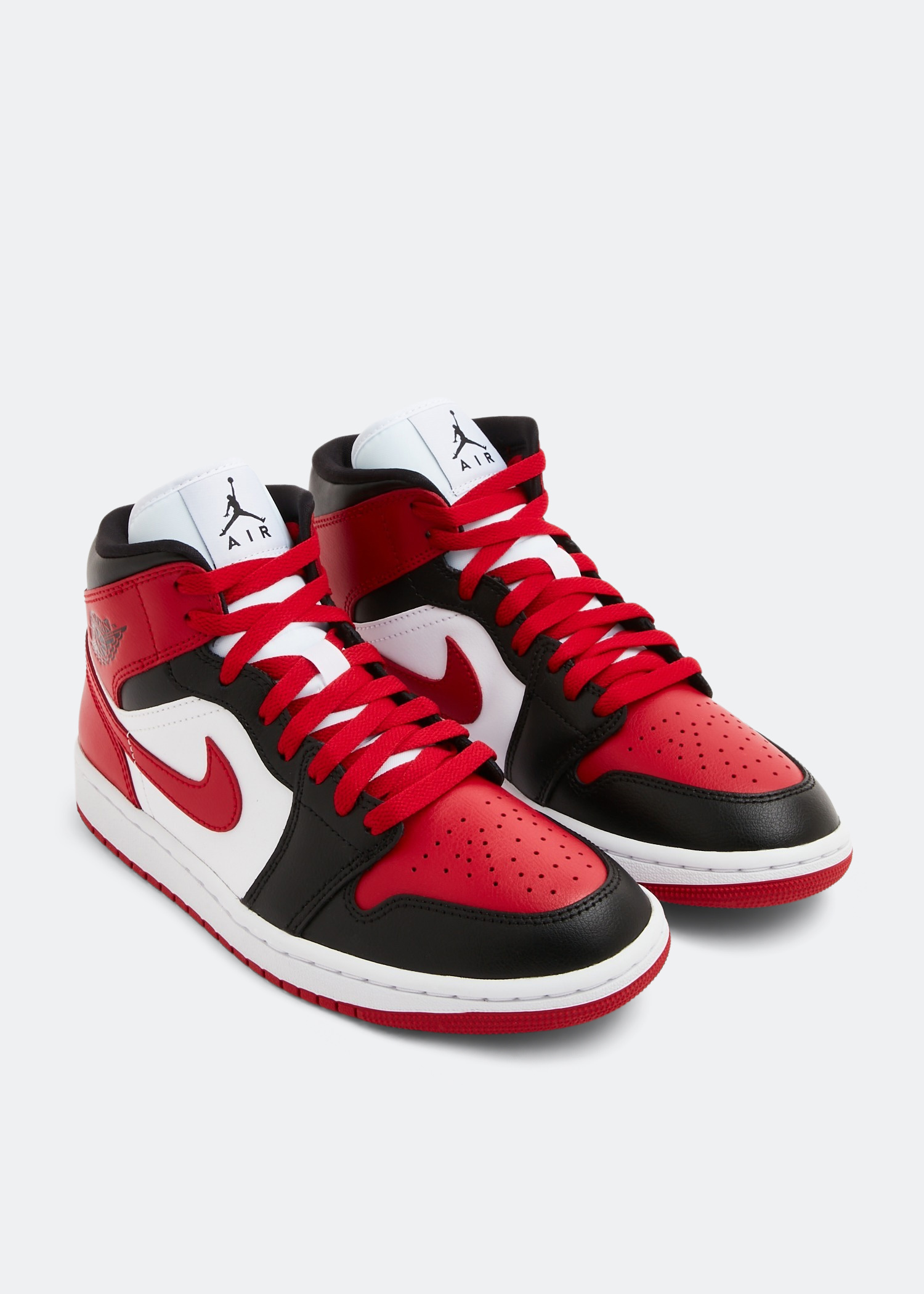Nike Air Jordan 1 Mid 'Alternate Bred Toe' sneakers for