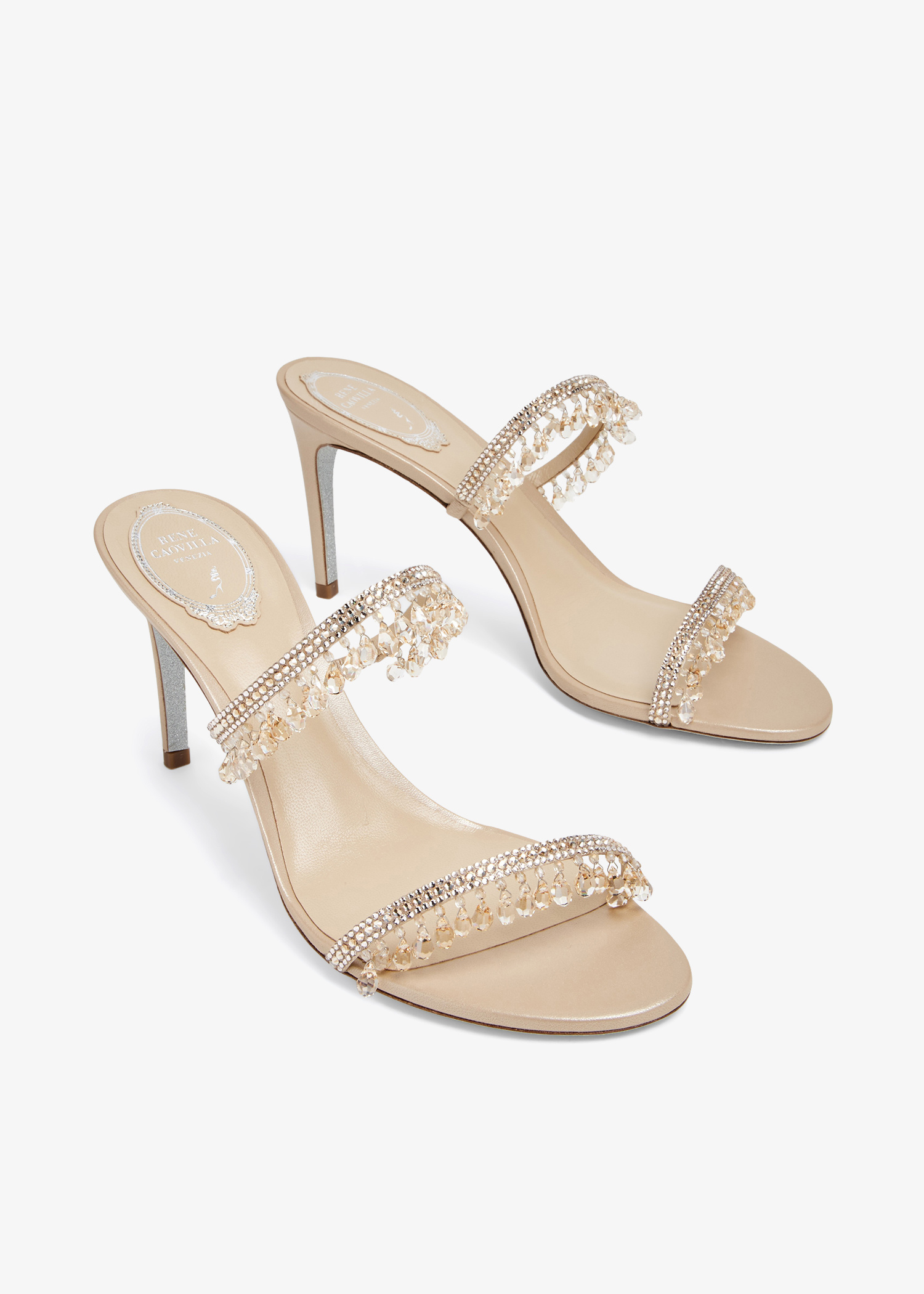 René Caovilla Chandelier sandals for Women - Beige in Oman