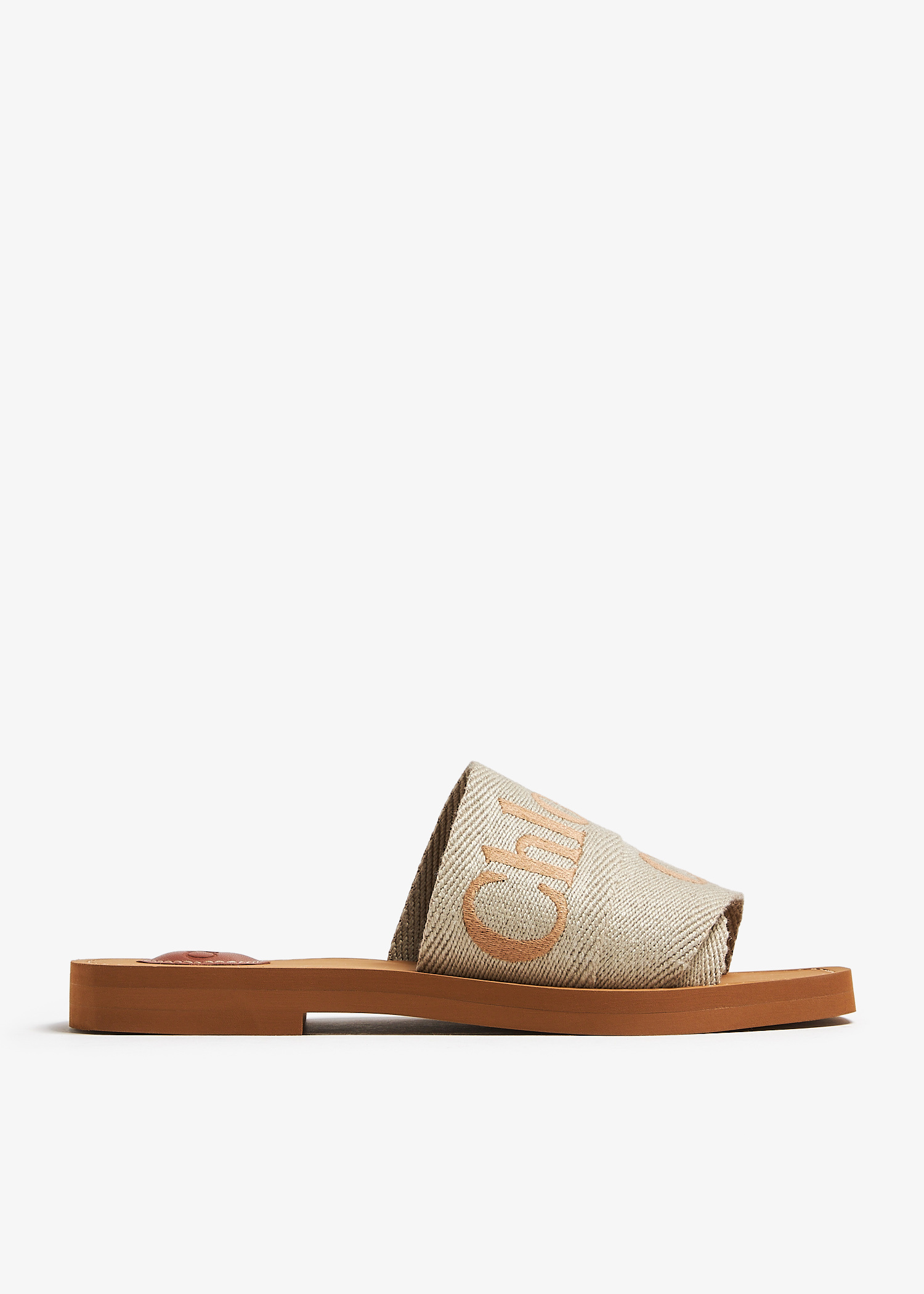 Chloé Woody flat sandals for Women - Beige in Qatar | Level