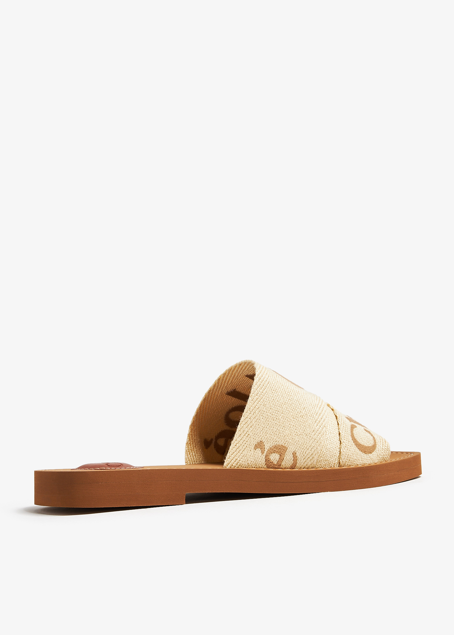 Chloé Woody flat sandals for Women - Beige in Kuwait | Level