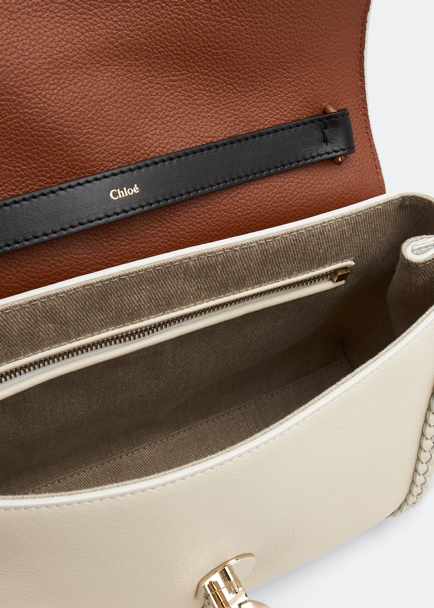 【Chloe】Penelope Medium’ shoulder bag White Chloé - Penelope Medium Wild Gray Soft Shoulder Bag