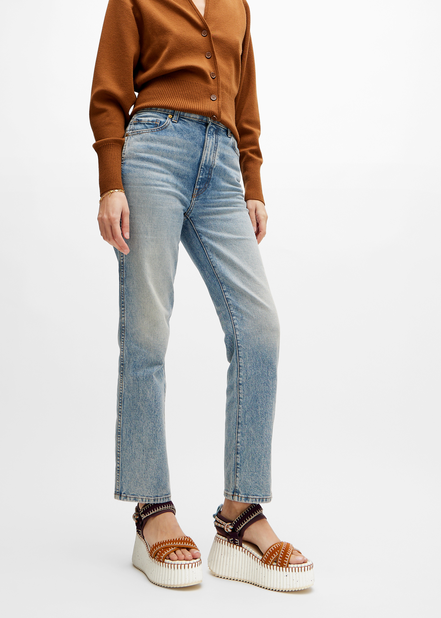 Chloé Nama wedge sandals for Women - Brown in Qatar | Level