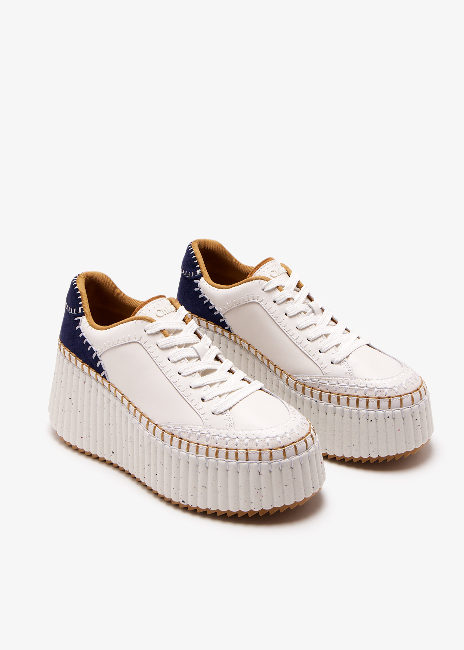 【関税＆送料込み】ChloAC Nama Wedge Sneakers Chloé Nama Wedge Sneaker in White | Chloé TR