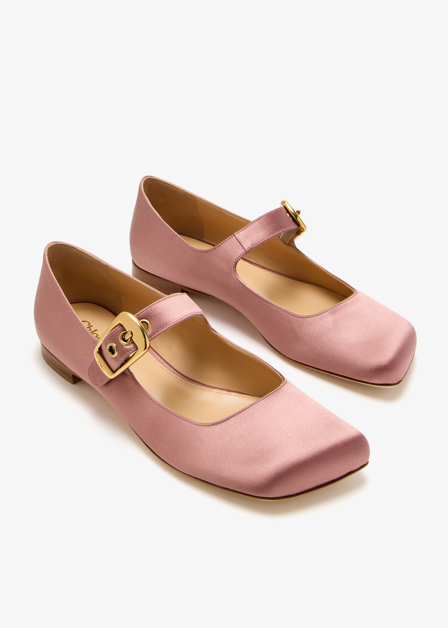 Chloé Polly ballerinas for Women - Pink in Oman | Level Shoes