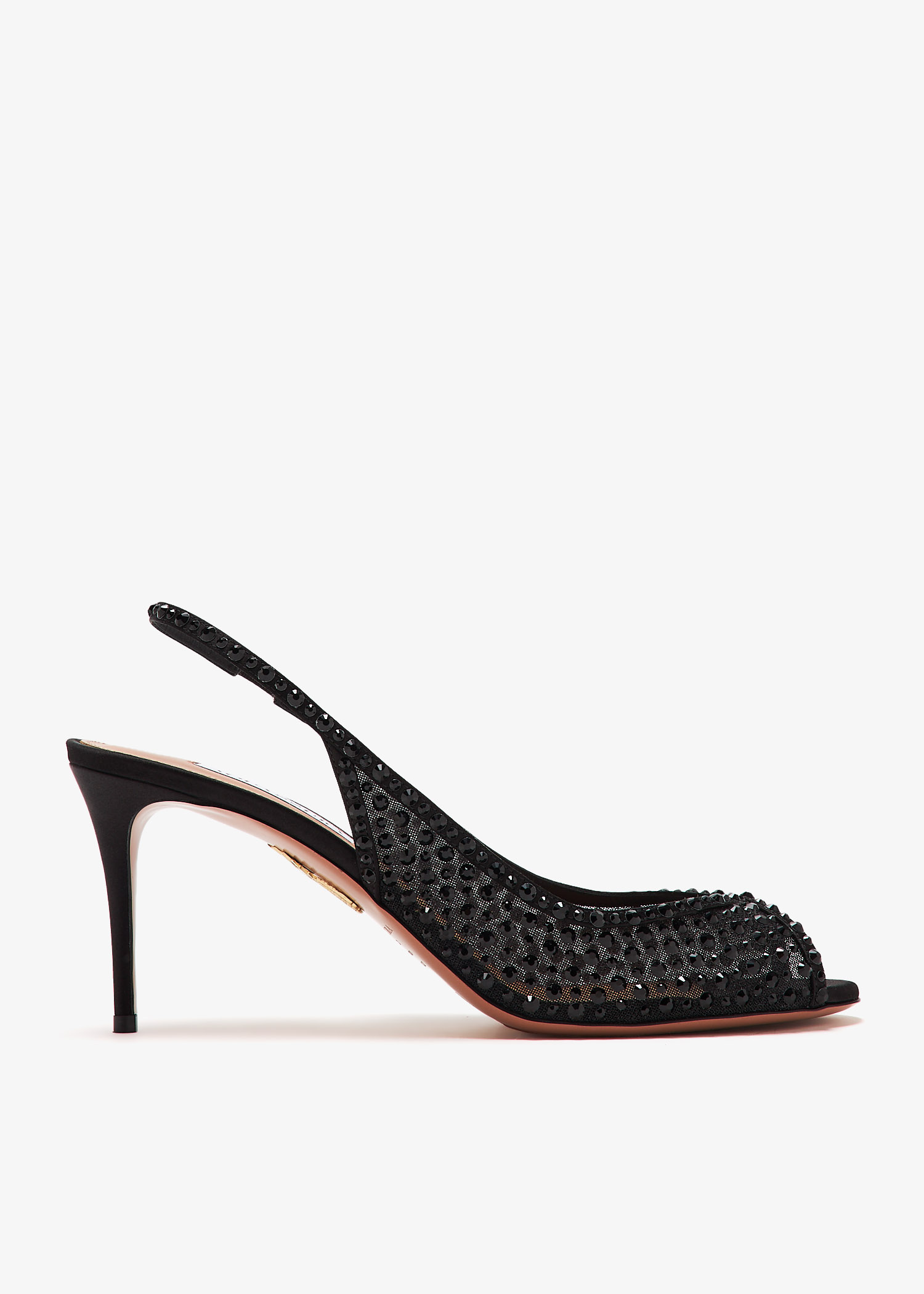 Aquazzura Crystal Lover 75 sandals for Women - Black in UAE