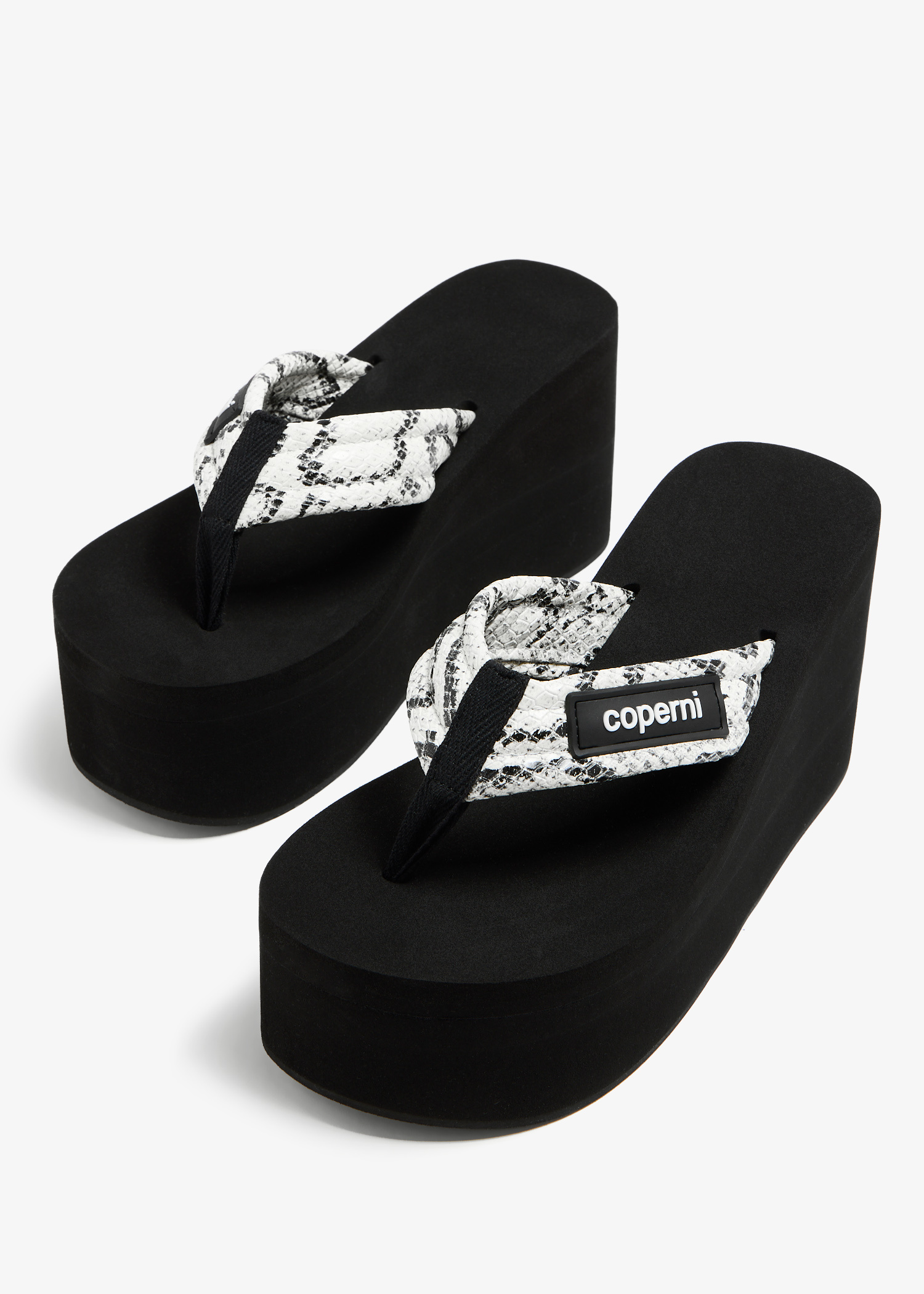 Coperniロゴ ウェッジサンダル 90mm Coperni ロゴ ウェッジサンダル 90mm | ブラック | FARFETCH JP