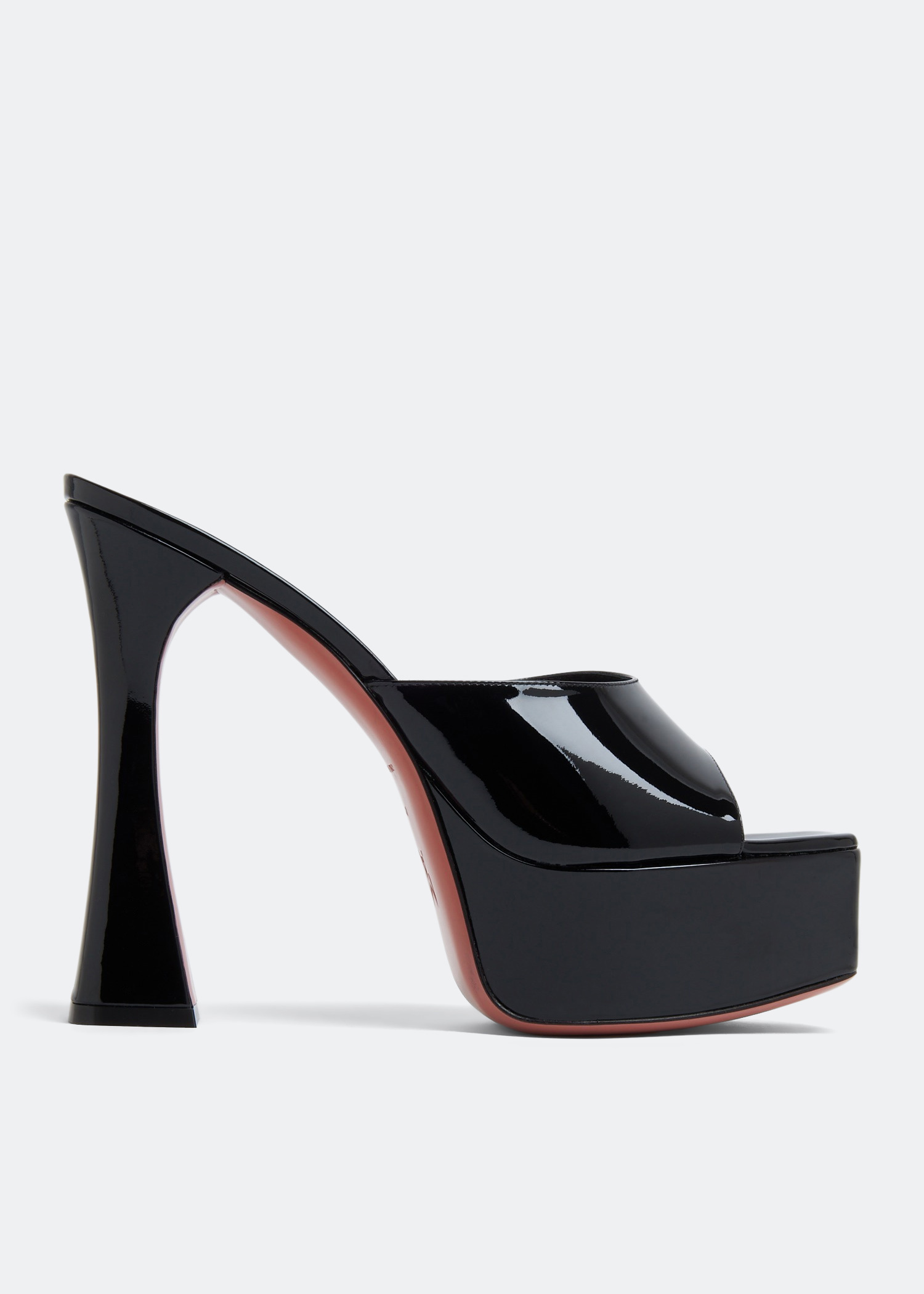 Amina Muaddi Dalida platform mules for Women - Black in UAE