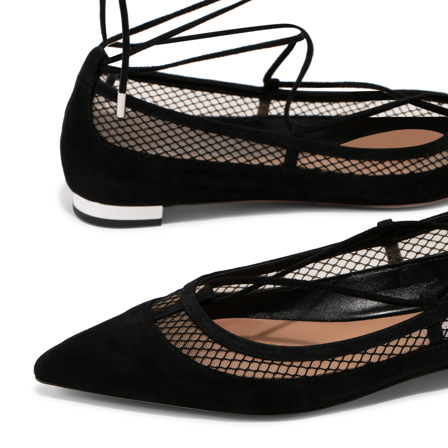 フラットシューズ AQUAZZURA Woman Ballet flats Black DNNFLAA0FMS 000 Aquazzura Dalia ballet flats for Women - Black in UAE