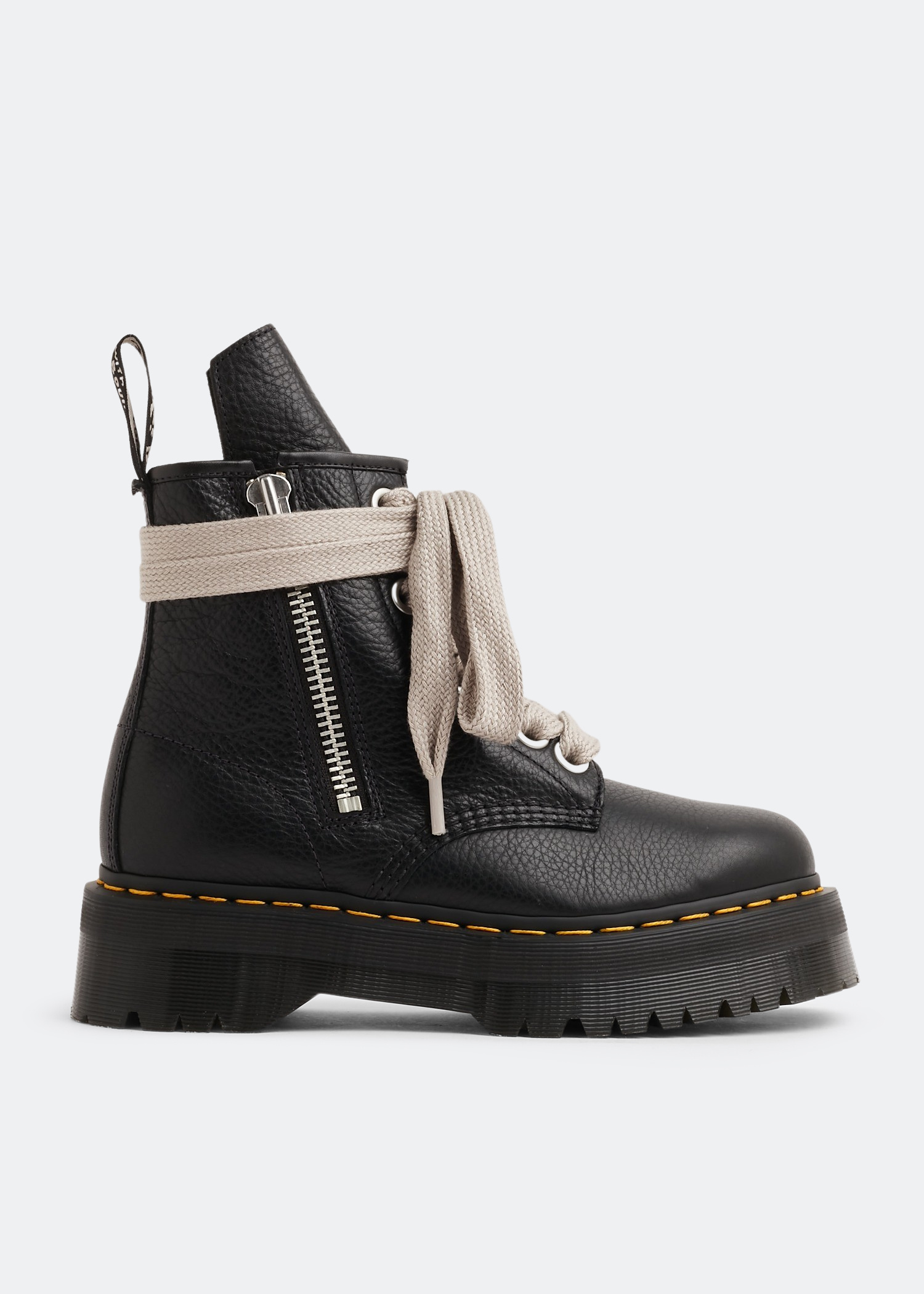 Rick Owens x Dr. Martens 1460 Quad Sole jumbo lace boots for