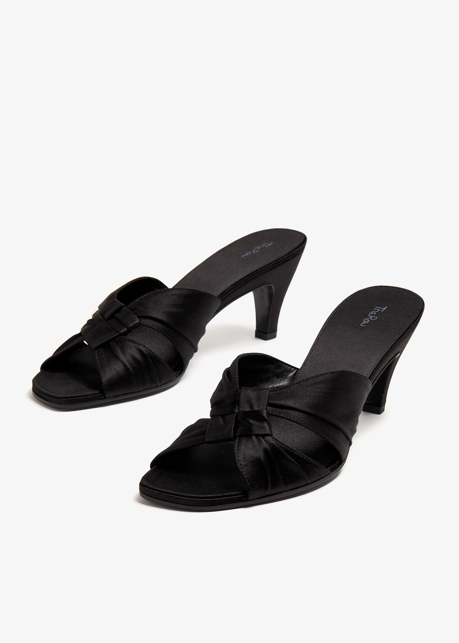 サンダル・ミュール THE ROW Women Sandals F1588GRO BLK BLACK ブラック（黒）系 26cm The Row(ザ・ロウ) サンダル・ミュール