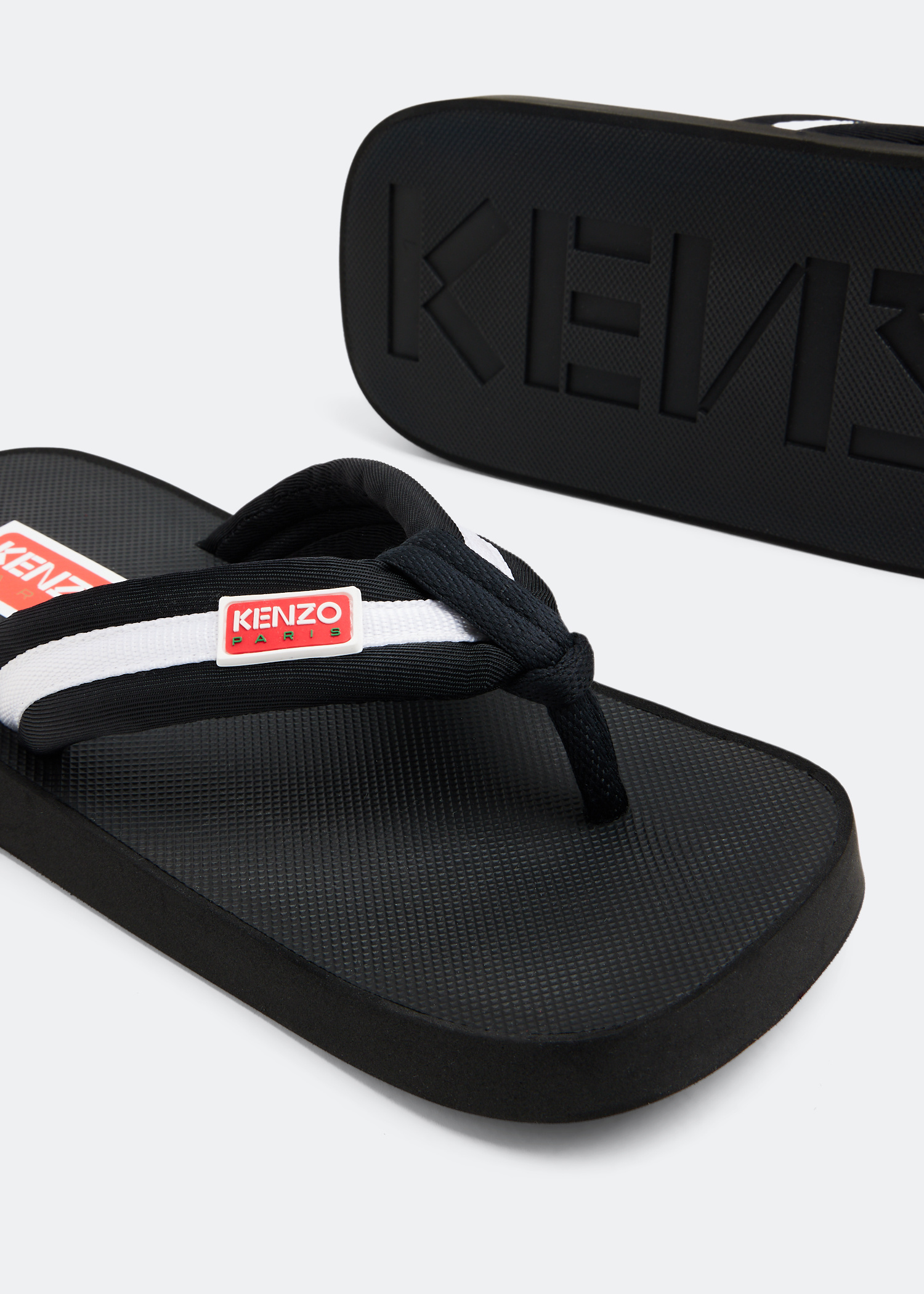 Kenzo Setta flip flops for Women - Black in UAE | Level Shoes