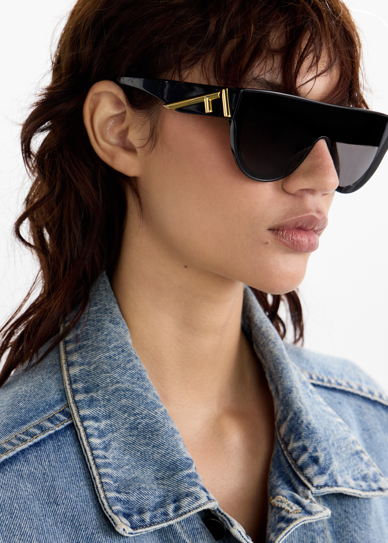 新規購入 First Fendi FENDI geometric in Black - Women for sunglasses サングラス+メガネ