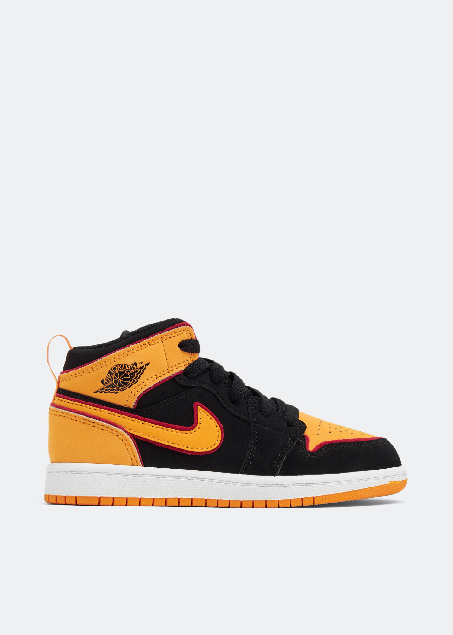 Nike Air Jordan 1 Mid 'Vivid Orange' sneakers for Kids