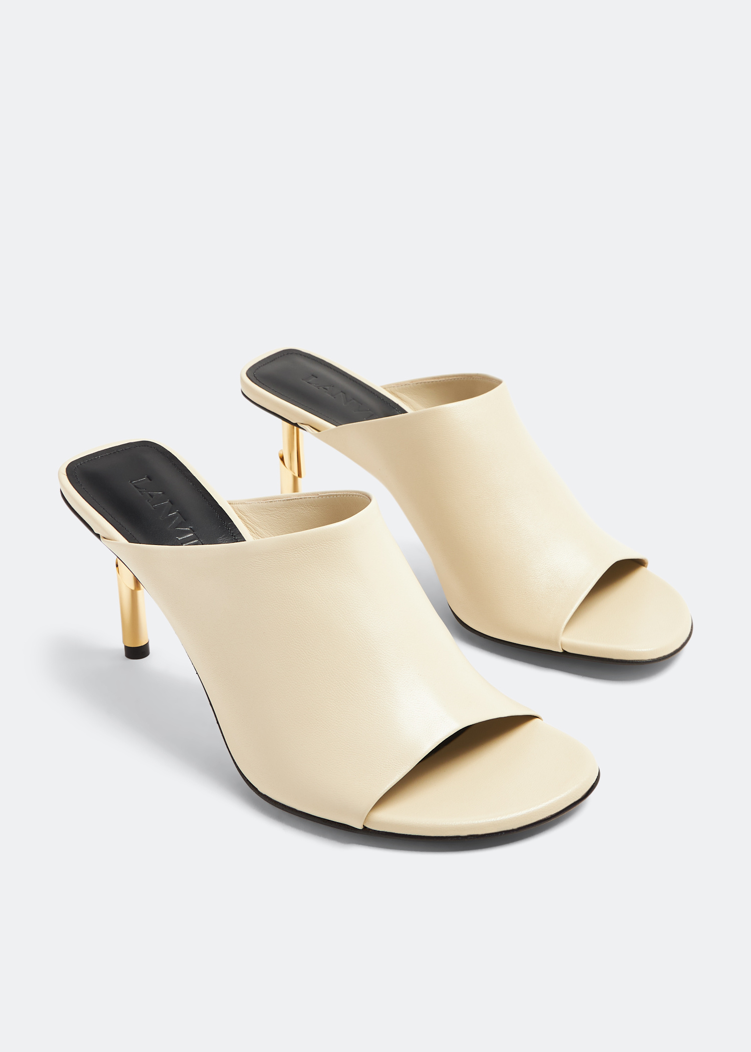【関税込み】lanvin 'Sequence' mules Brown Sequence Mules by Lanvin on Sale