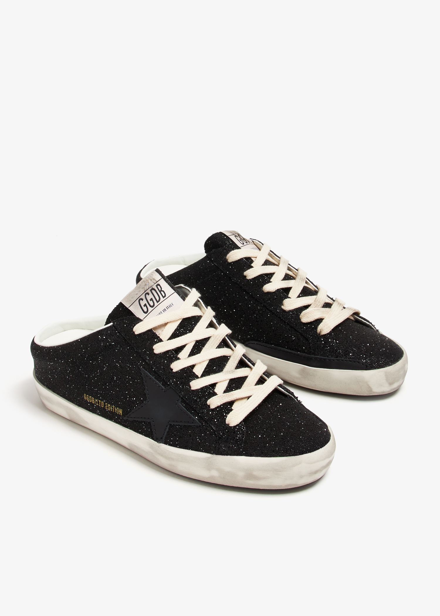 Golden Goose Super-Star sabot sneakers for Women - Black in