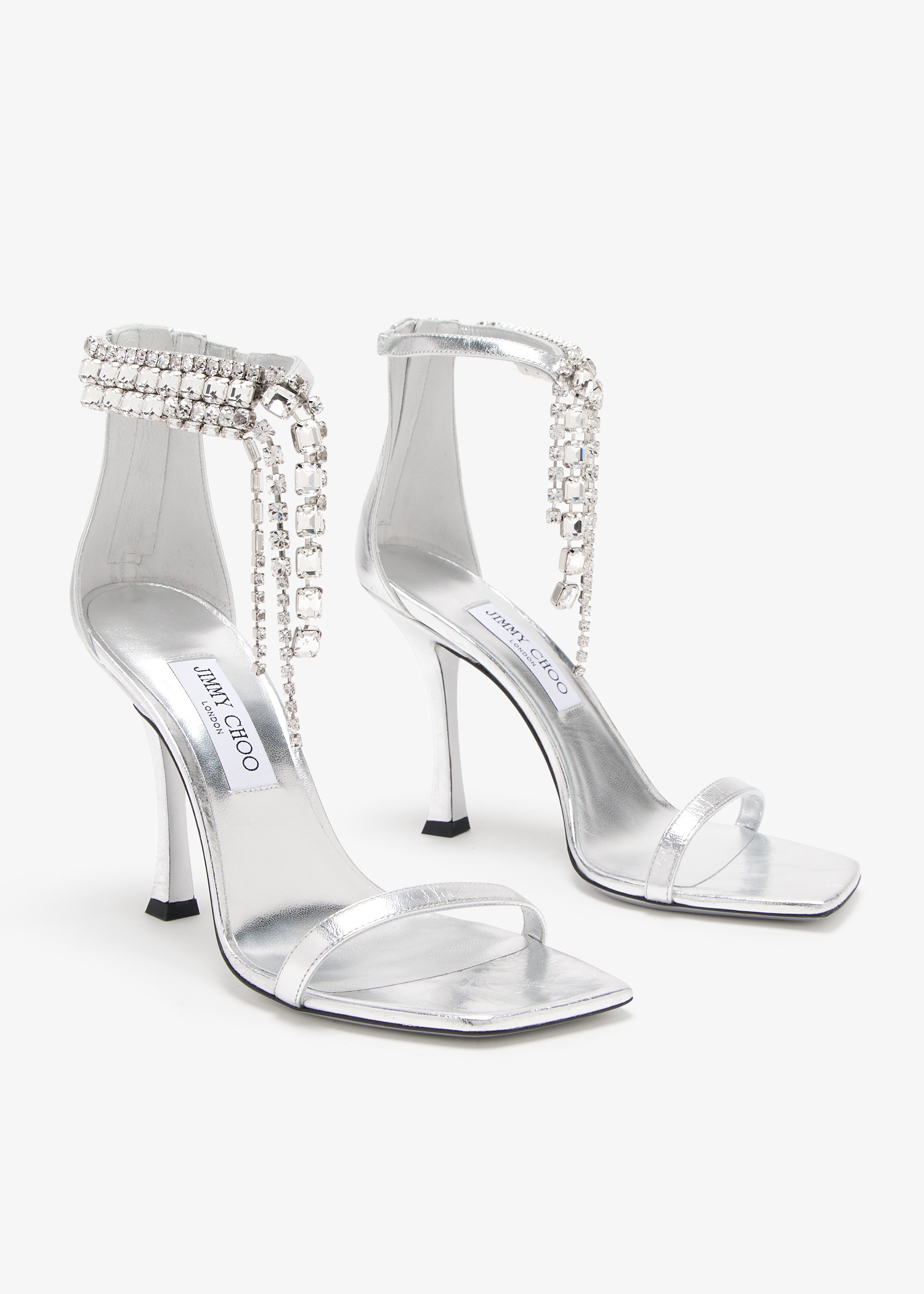 Jimmy Choo Verity 100 sandals for Women - Silver in Qatar
