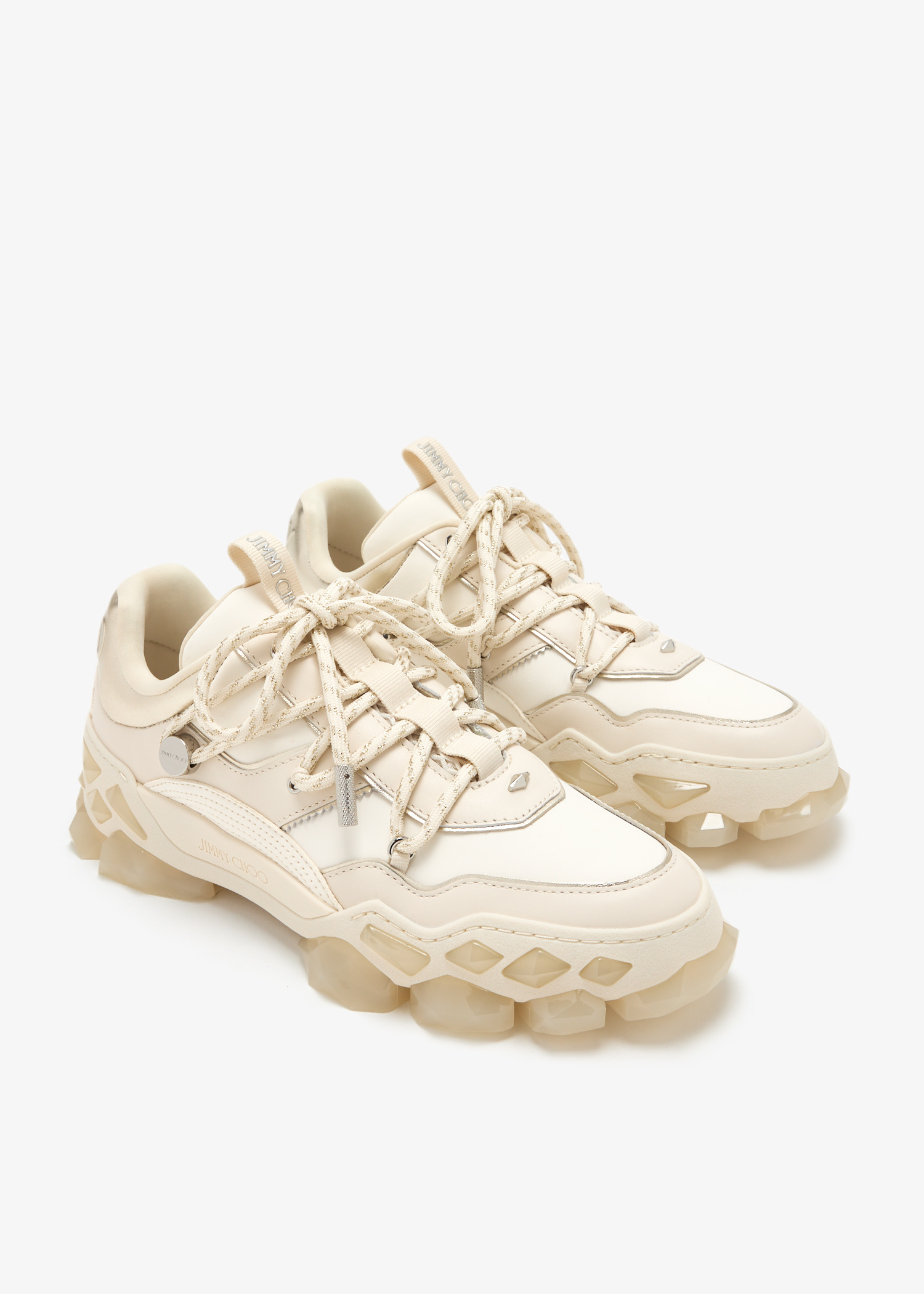 Jimmy Choo Diamond X II/F low top sneakers for Women - Cream
